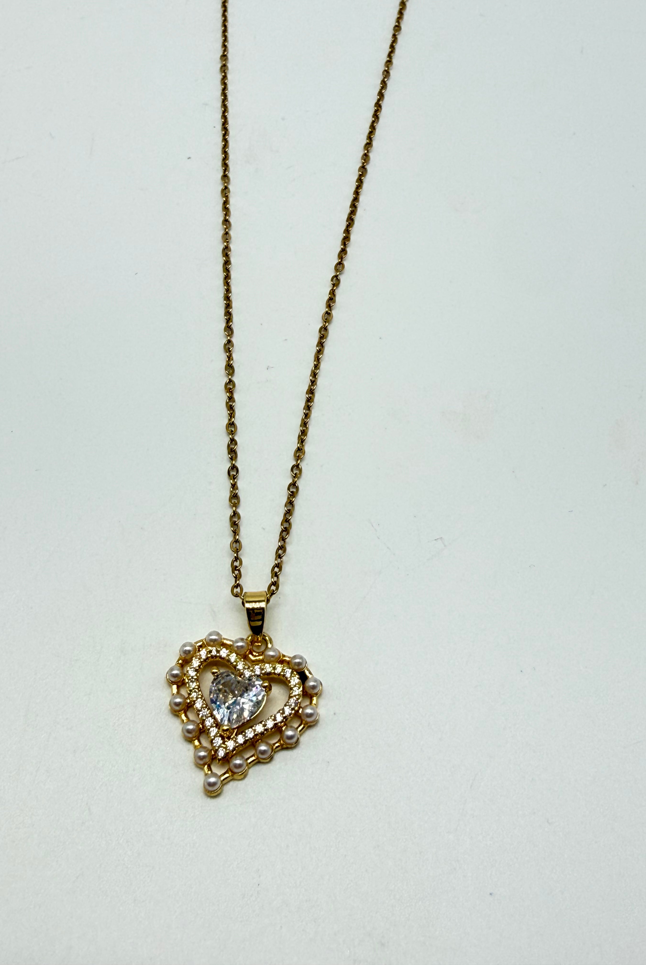 I Choose Heart Necklace-310 Jewelry-NIHAO JEWELRY-Heathered Boho Boutique, Women's Fashion and Accessories in Palmetto, FL