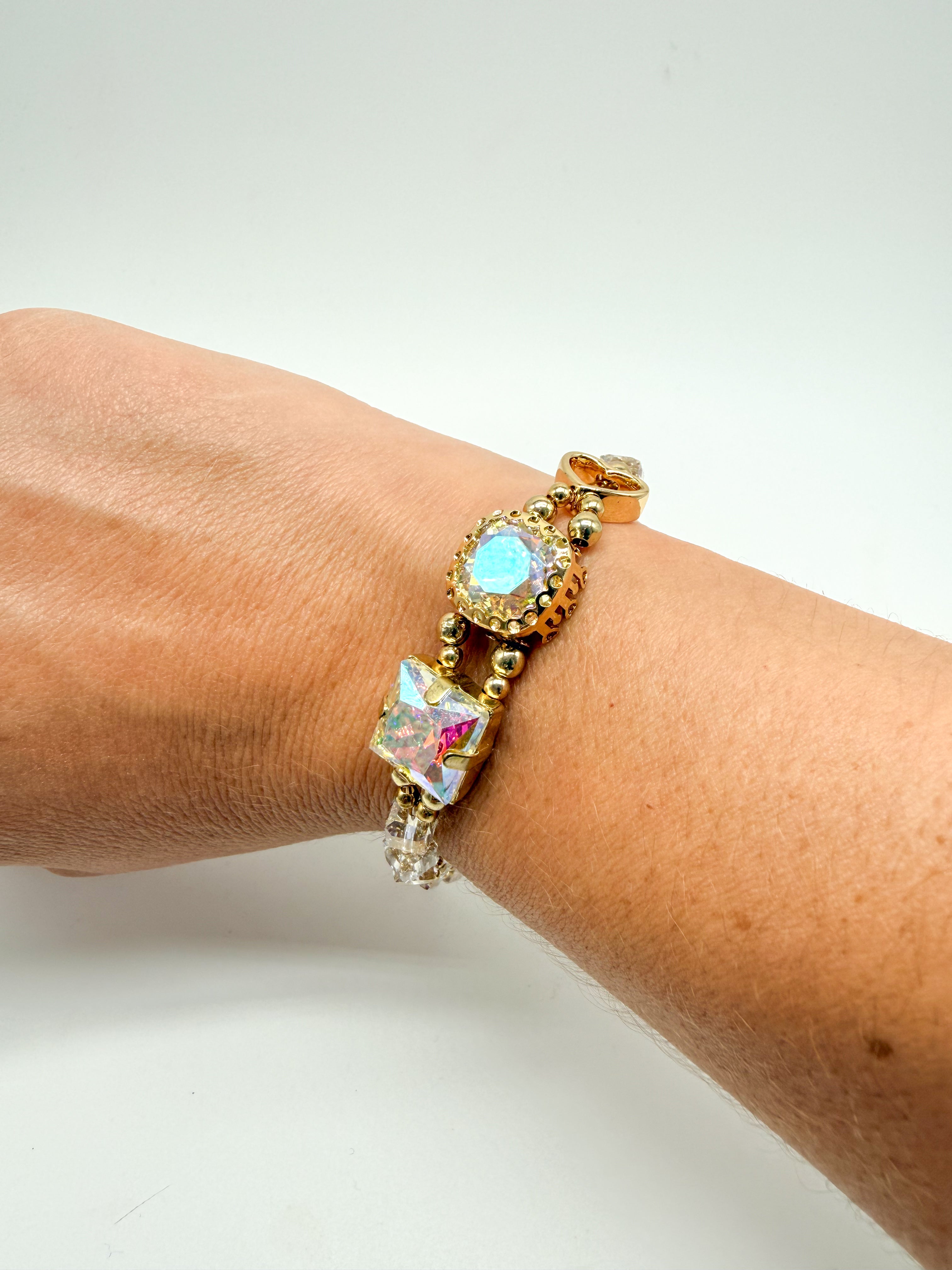 Adjustable Jeweled Waterproof Bracelet-310 Jewelry-NIHAO JEWELRY-Heathered Boho Boutique, Women's Fashion and Accessories in Palmetto, FL