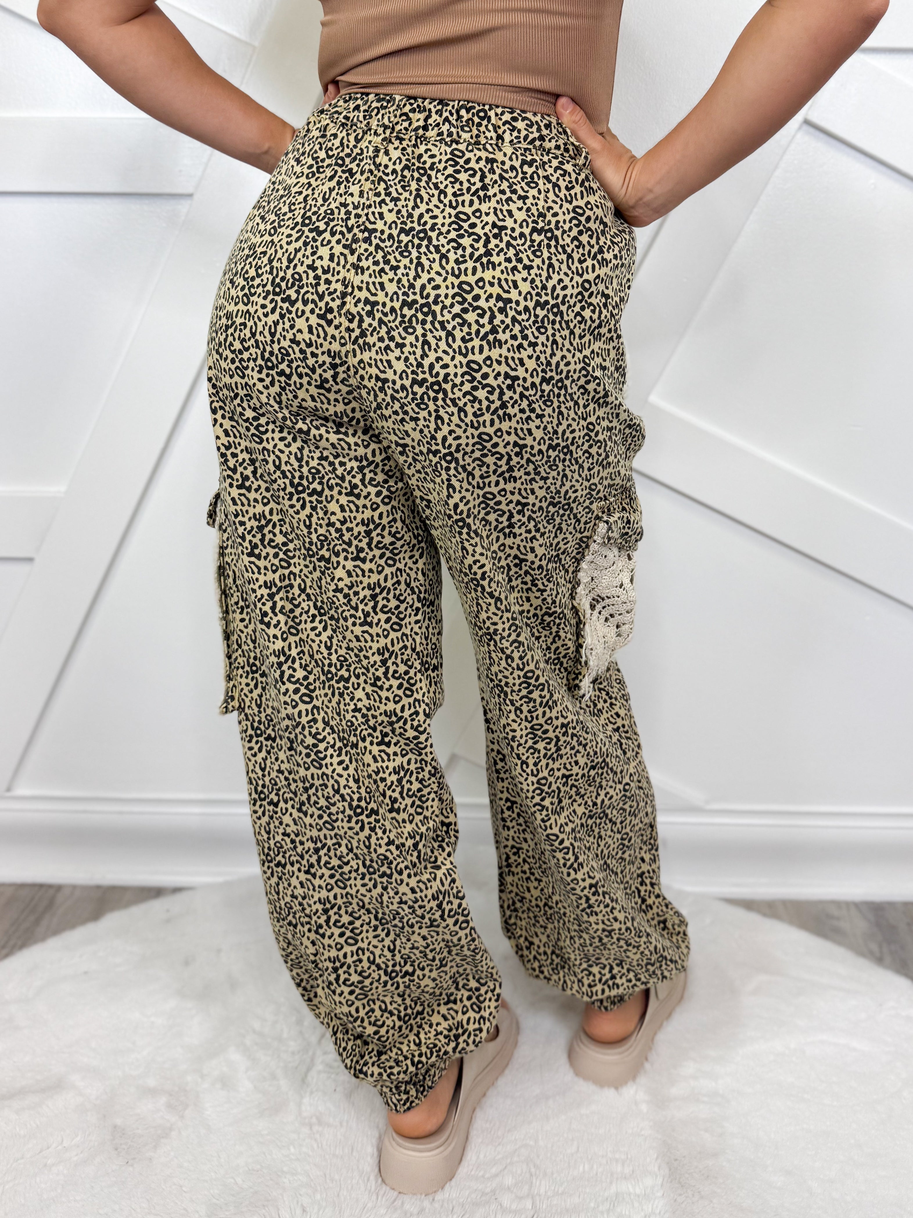 A Million Little Things Joggers - Sand Leopard-150 PANTS-Pol-Heathered Boho Boutique, Women's Fashion and Accessories in Palmetto, FL