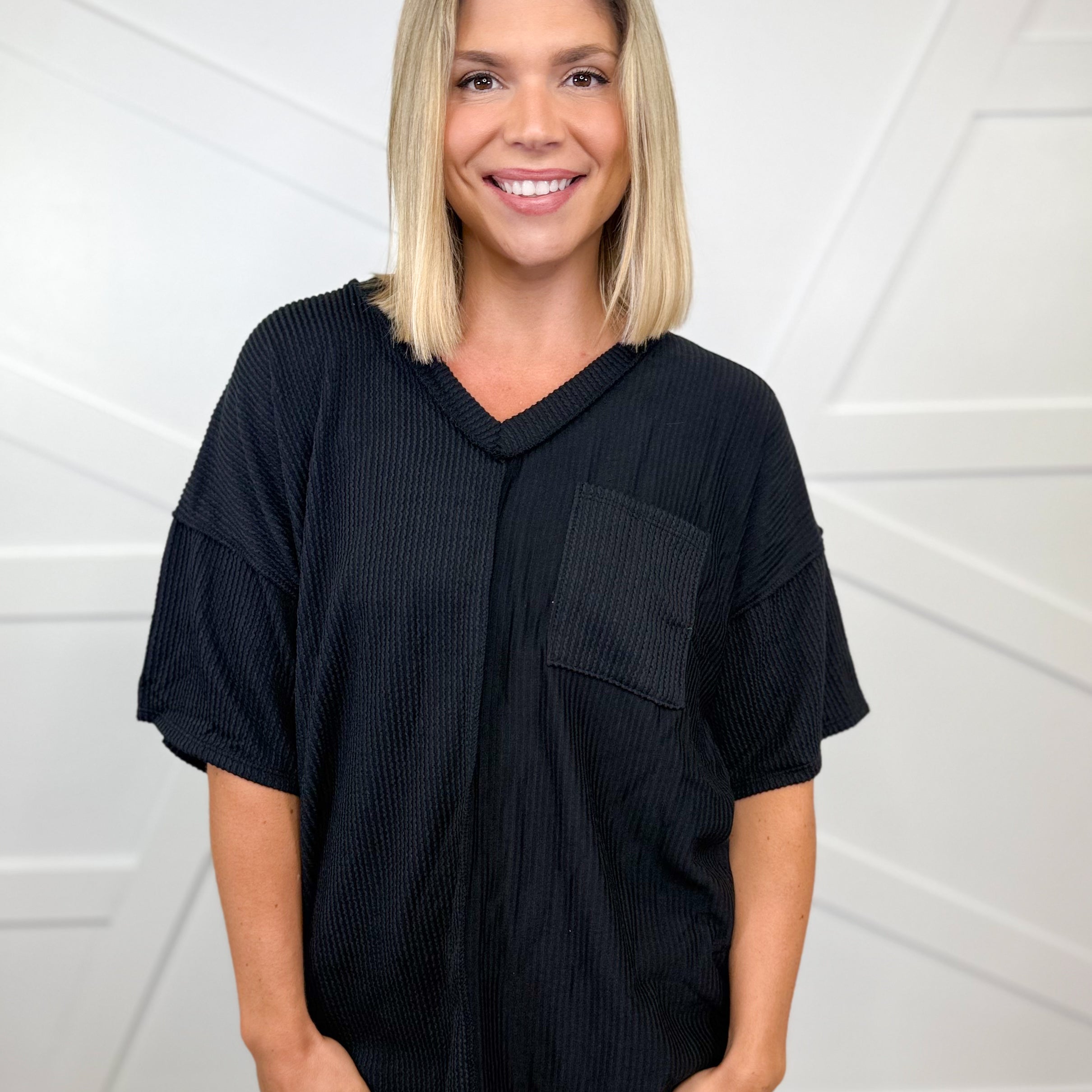 Double the Fun Top-110 SHORT SLEEVE TOP-Heimish-Heathered Boho Boutique, Women's Fashion and Accessories in Palmetto, FL