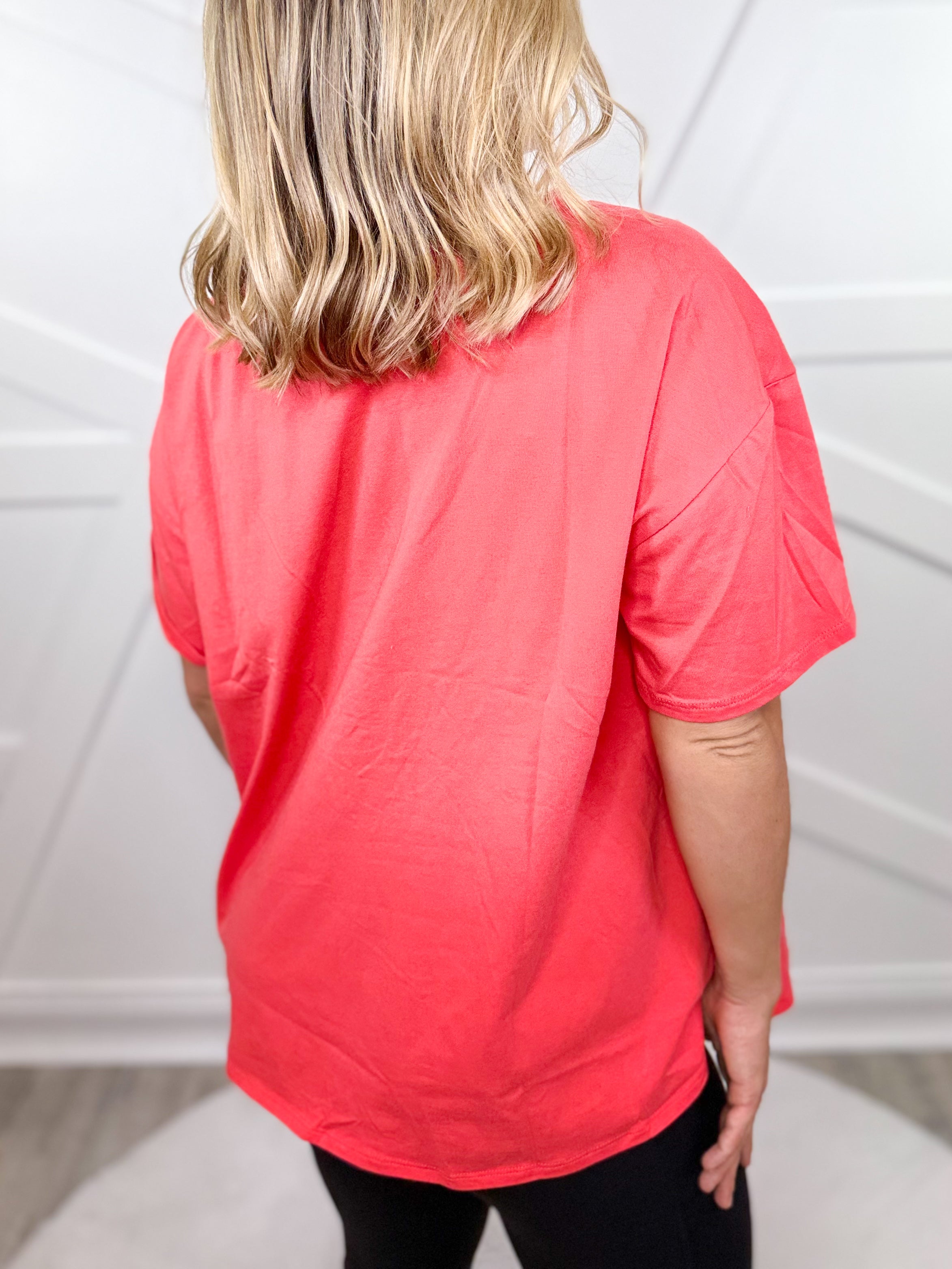 Rays Of Hope Top-110 SHORT SLEEVE TOP-SEW IN LOVE-Heathered Boho Boutique, Women's Fashion and Accessories in Palmetto, FL