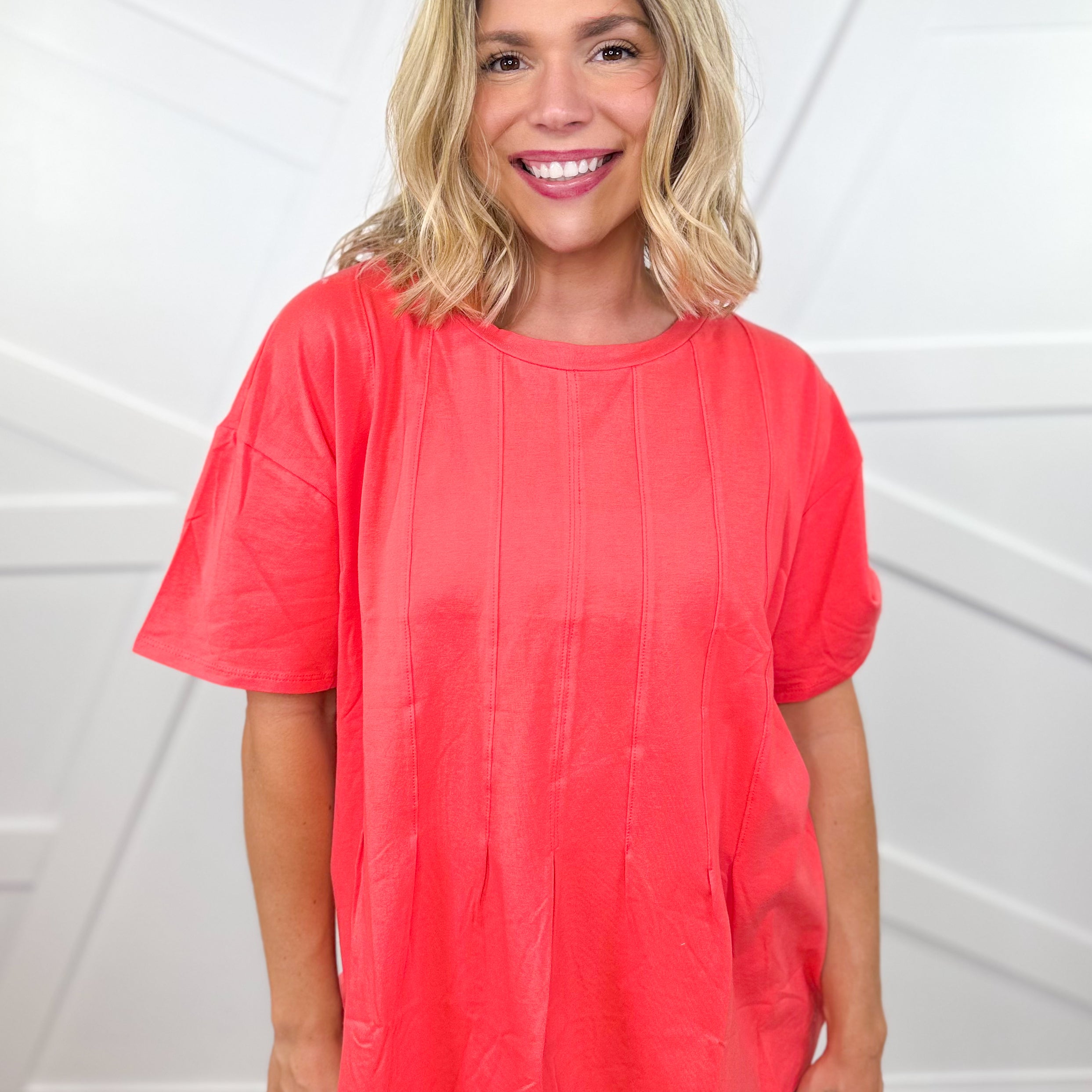 Rays Of Hope Top-110 SHORT SLEEVE TOP-SEW IN LOVE-Heathered Boho Boutique, Women's Fashion and Accessories in Palmetto, FL