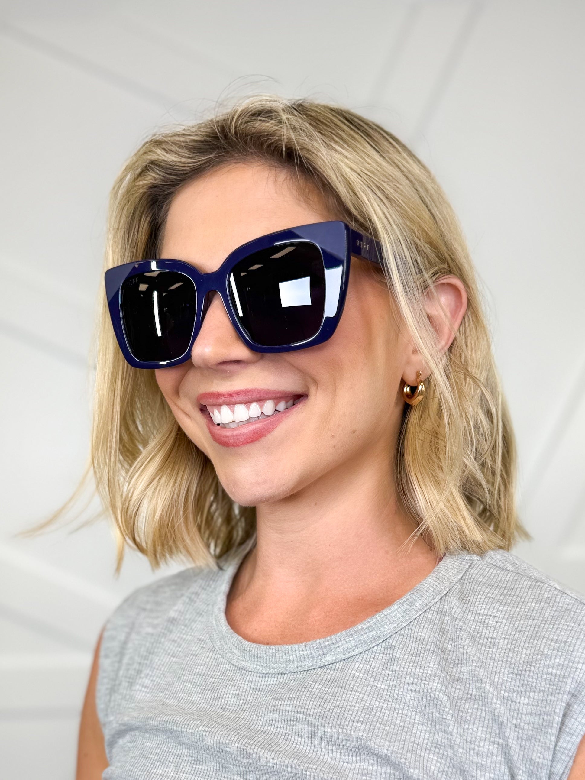 Lizzy Royal + Midnight Sunglasses-340 Other Accessories-DIFF EYEWEAR / DIME OPTICS-Heathered Boho Boutique, Women's Fashion and Accessories in Palmetto, FL