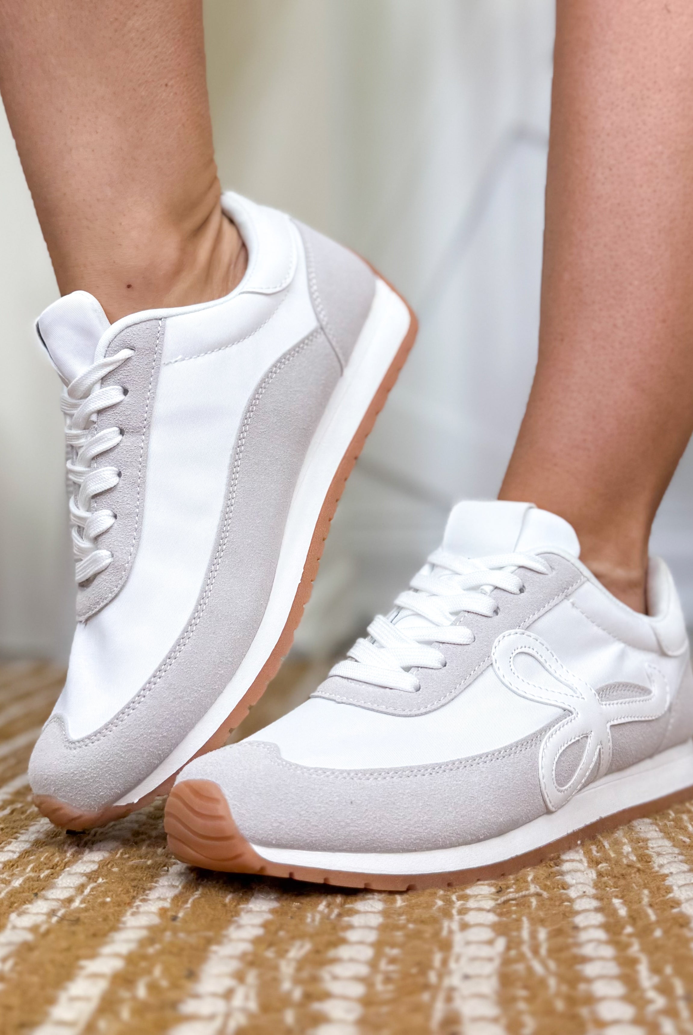 Open Options Sneakers - Beige White-350 SHOES-Forever Link-Heathered Boho Boutique, Women's Fashion and Accessories in Palmetto, FL
