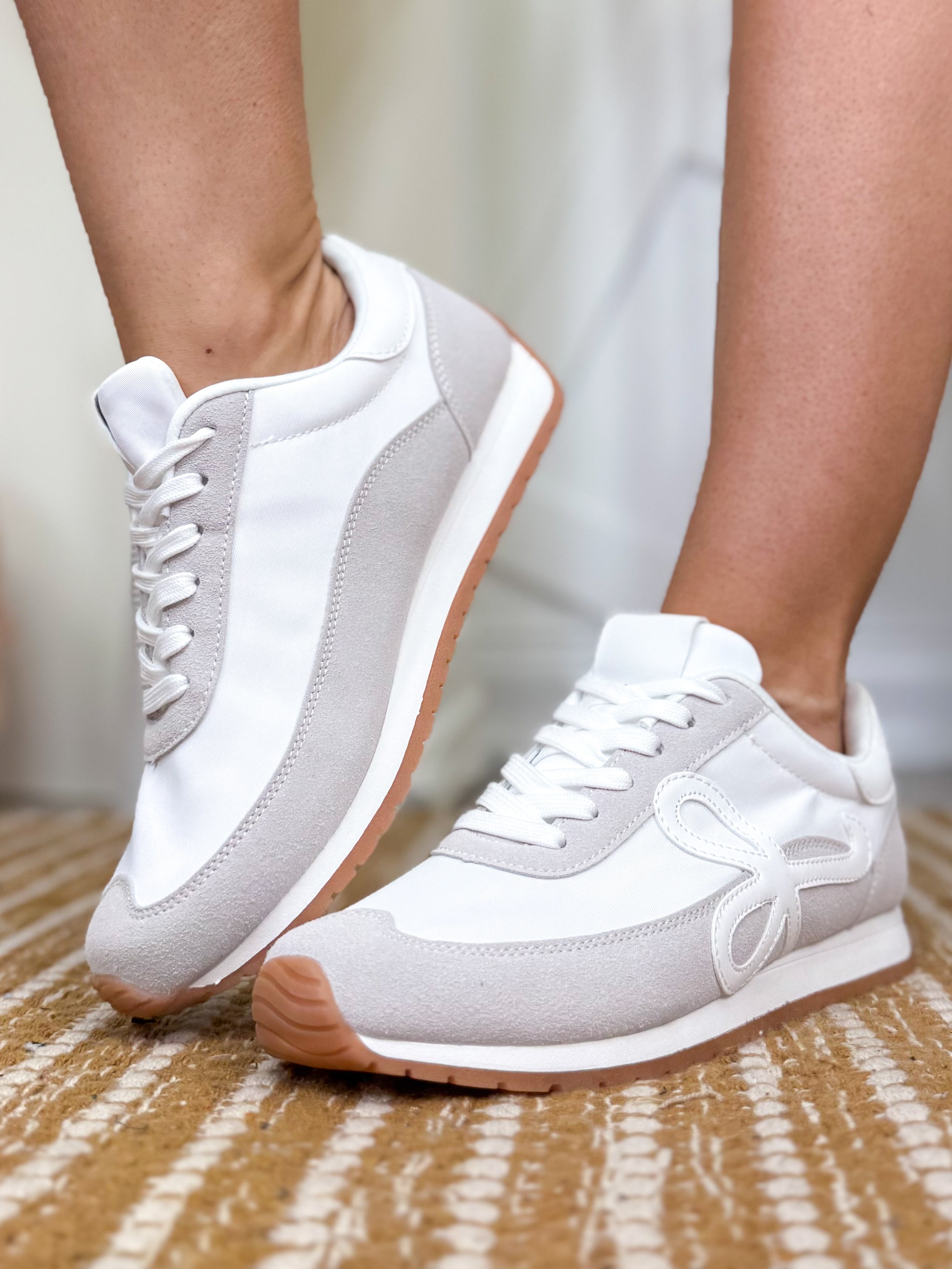 Open Options Sneakers - Beige White-350 SHOES-Forever Link-Heathered Boho Boutique, Women's Fashion and Accessories in Palmetto, FL