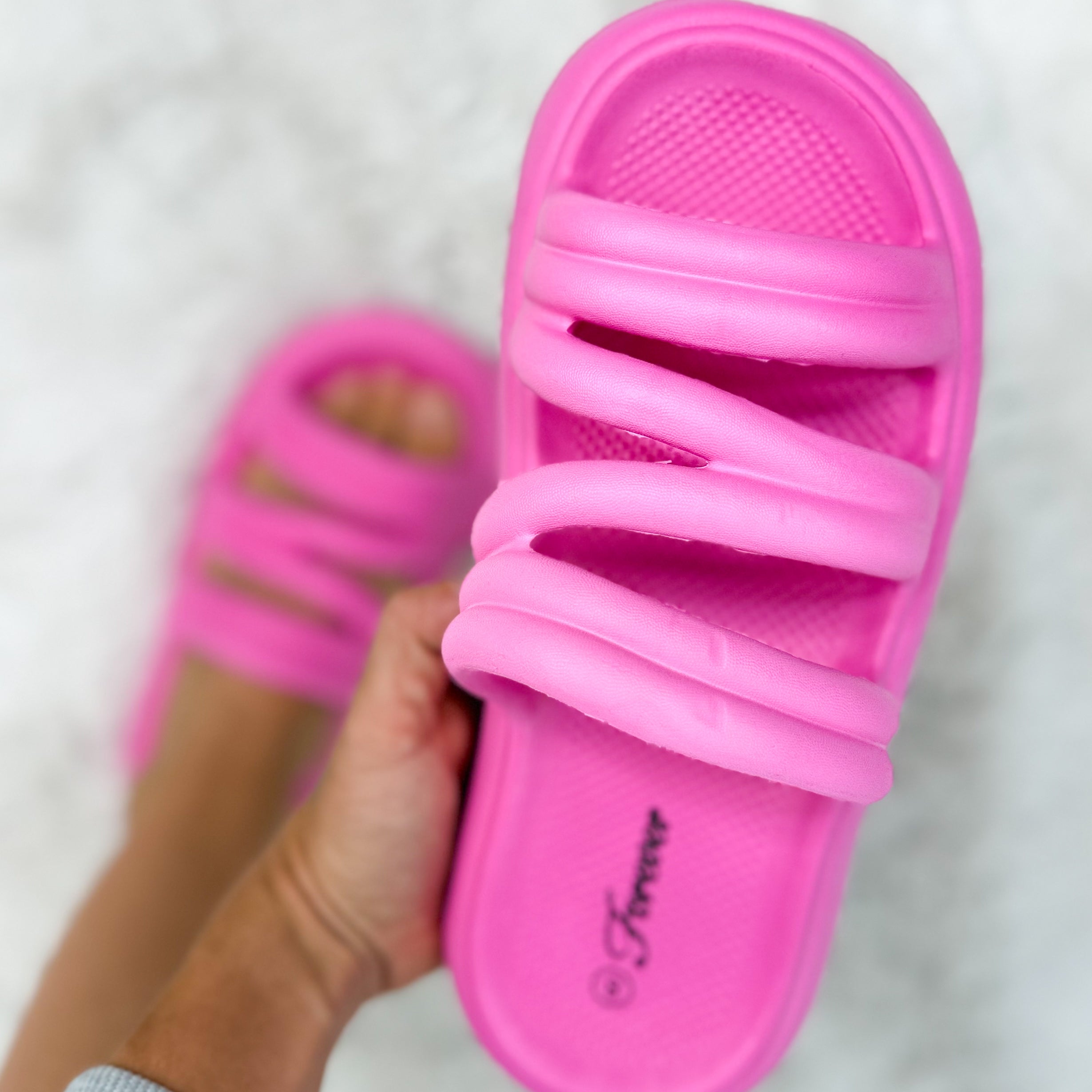 DOORBUSTER: Step It Up Sandals - Fuschia-350 SHOES-Forever Link-Heathered Boho Boutique, Women's Fashion and Accessories in Palmetto, FL