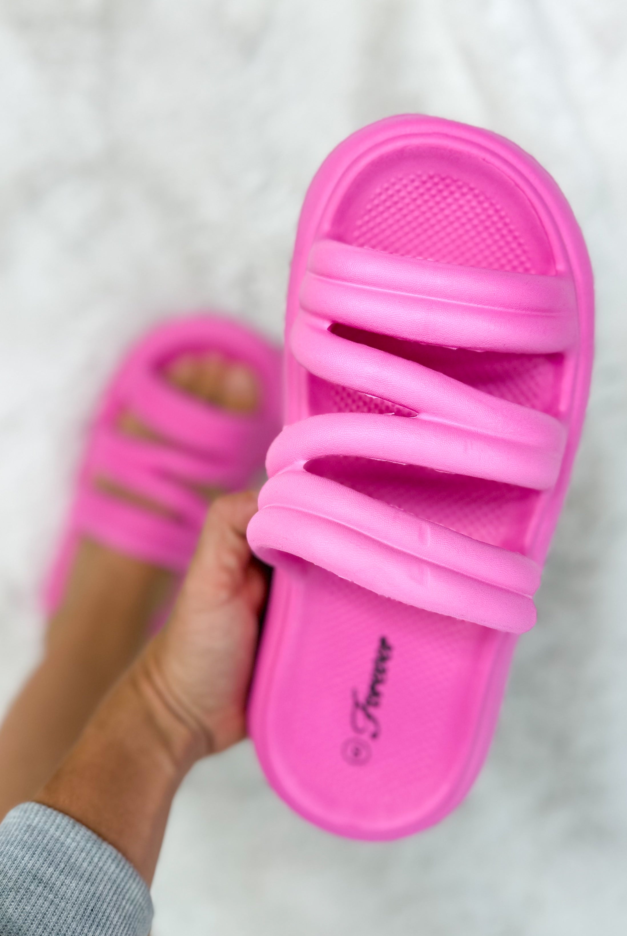 DOORBUSTER: Step It Up Sandals - Fuschia-350 SHOES-Forever Link-Heathered Boho Boutique, Women's Fashion and Accessories in Palmetto, FL