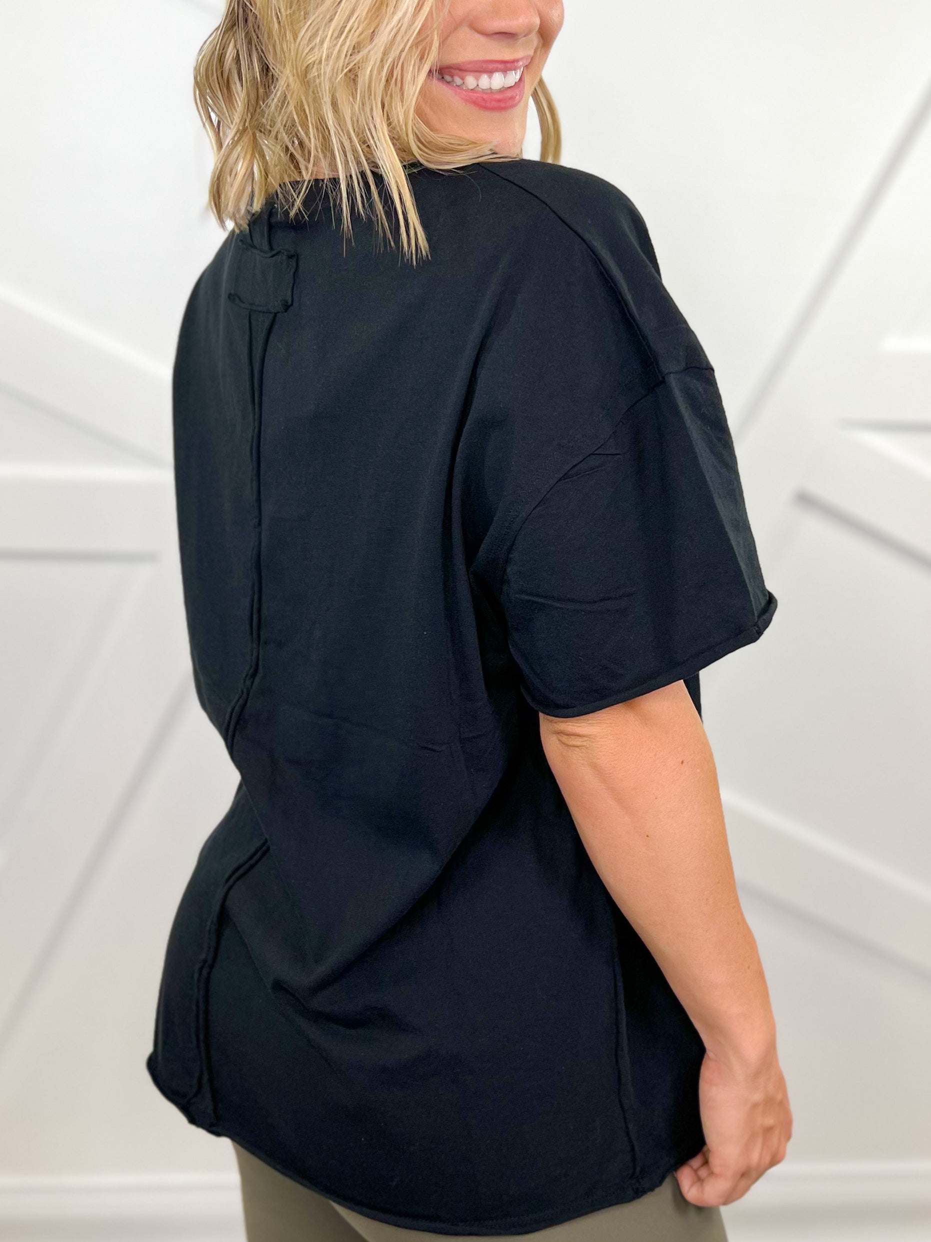 Restock: Free and Easy Top-110 SHORT SLEEVE TOP-YELETE-Heathered Boho Boutique, Women's Fashion and Accessories in Palmetto, FL