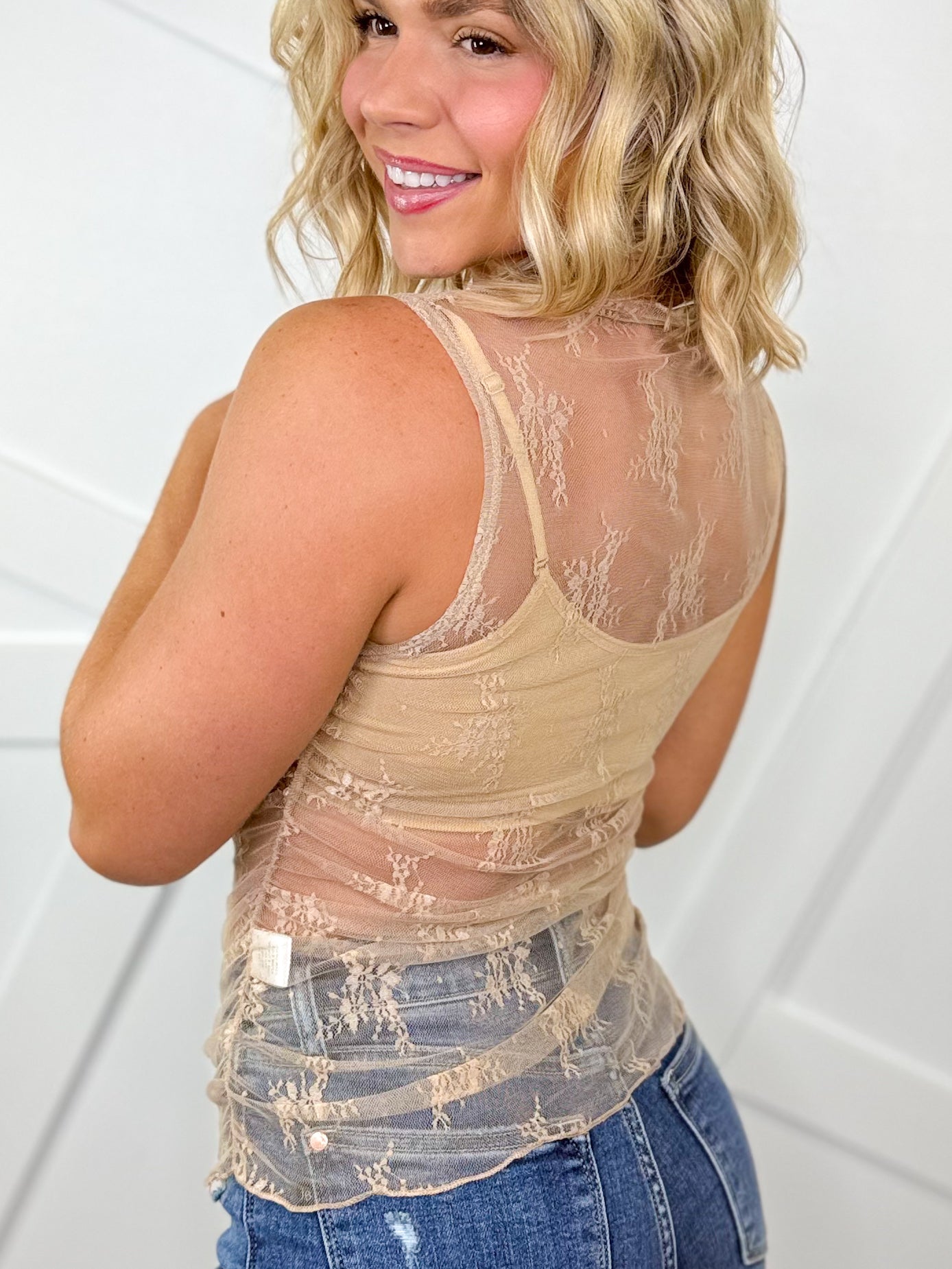 RESTOCK: Girl Crush Mesh Top-100 Tank/Crop Tops-Sweet Generis-Heathered Boho Boutique, Women's Fashion and Accessories in Palmetto, FL