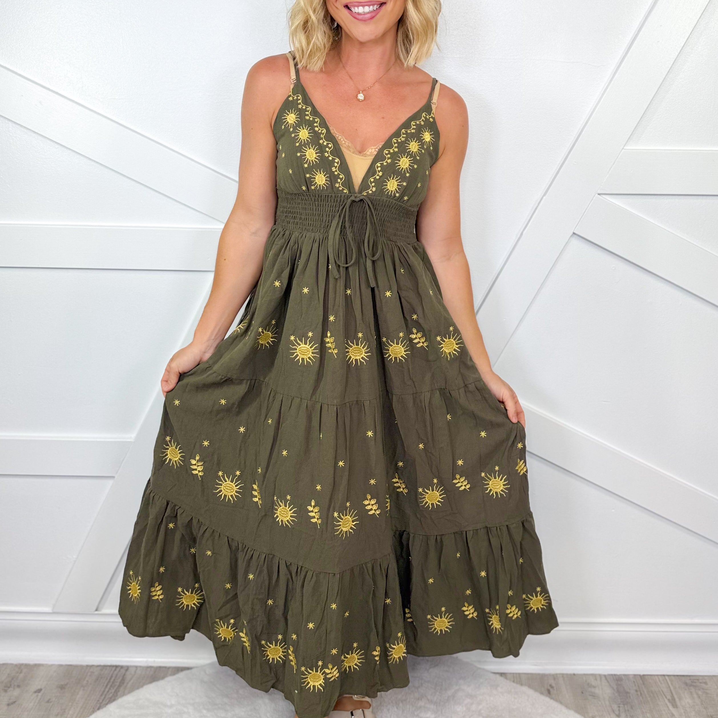 Daylight Dress-230 DRESSES/JUMPSUITS/ROMPERS-Sweet Generis-Heathered Boho Boutique, Women's Fashion and Accessories in Palmetto, FL