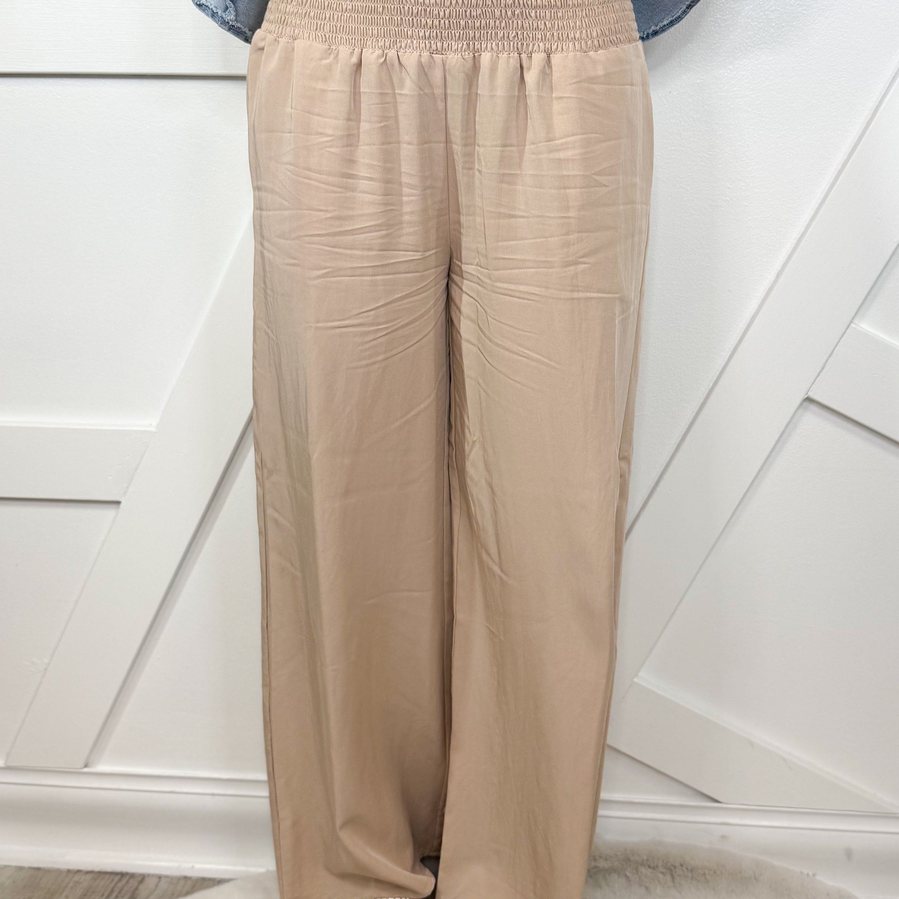 Steady Goes Pants-150 PANTS-White Birch-Heathered Boho Boutique, Women's Fashion and Accessories in Palmetto, FL