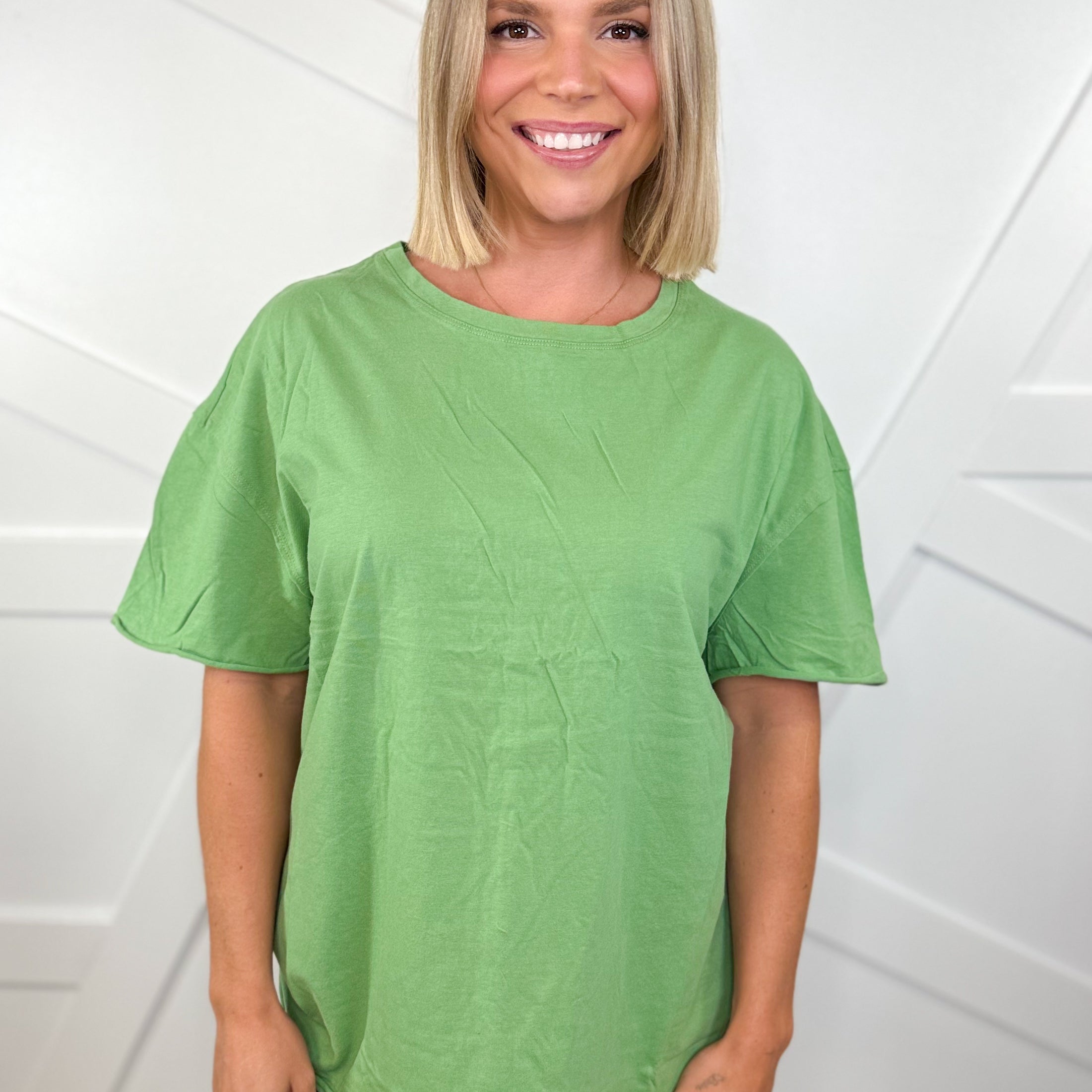 Restock: Free and Easy Top-110 SHORT SLEEVE TOP-YELETE-Heathered Boho Boutique, Women's Fashion and Accessories in Palmetto, FL