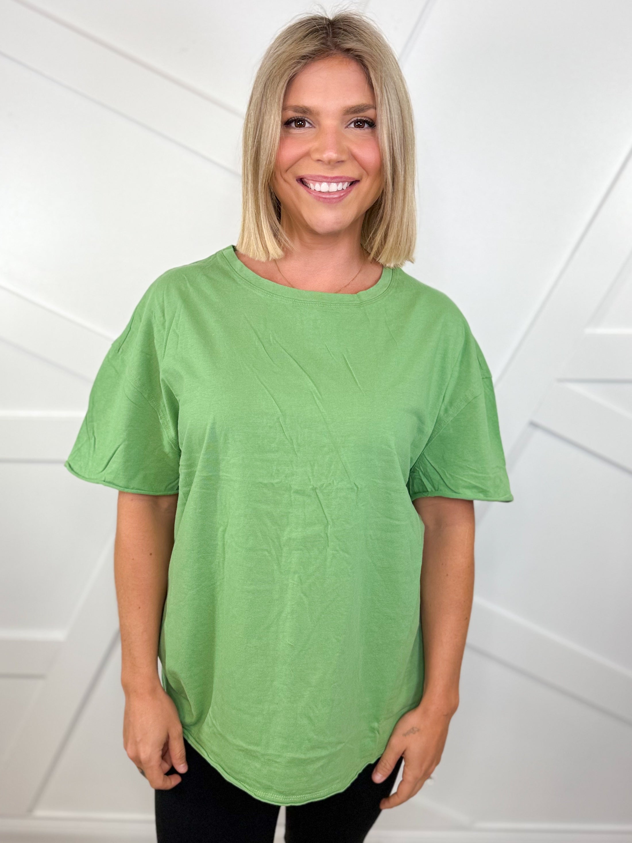 Restock: Free and Easy Top-110 SHORT SLEEVE TOP-YELETE-Heathered Boho Boutique, Women's Fashion and Accessories in Palmetto, FL