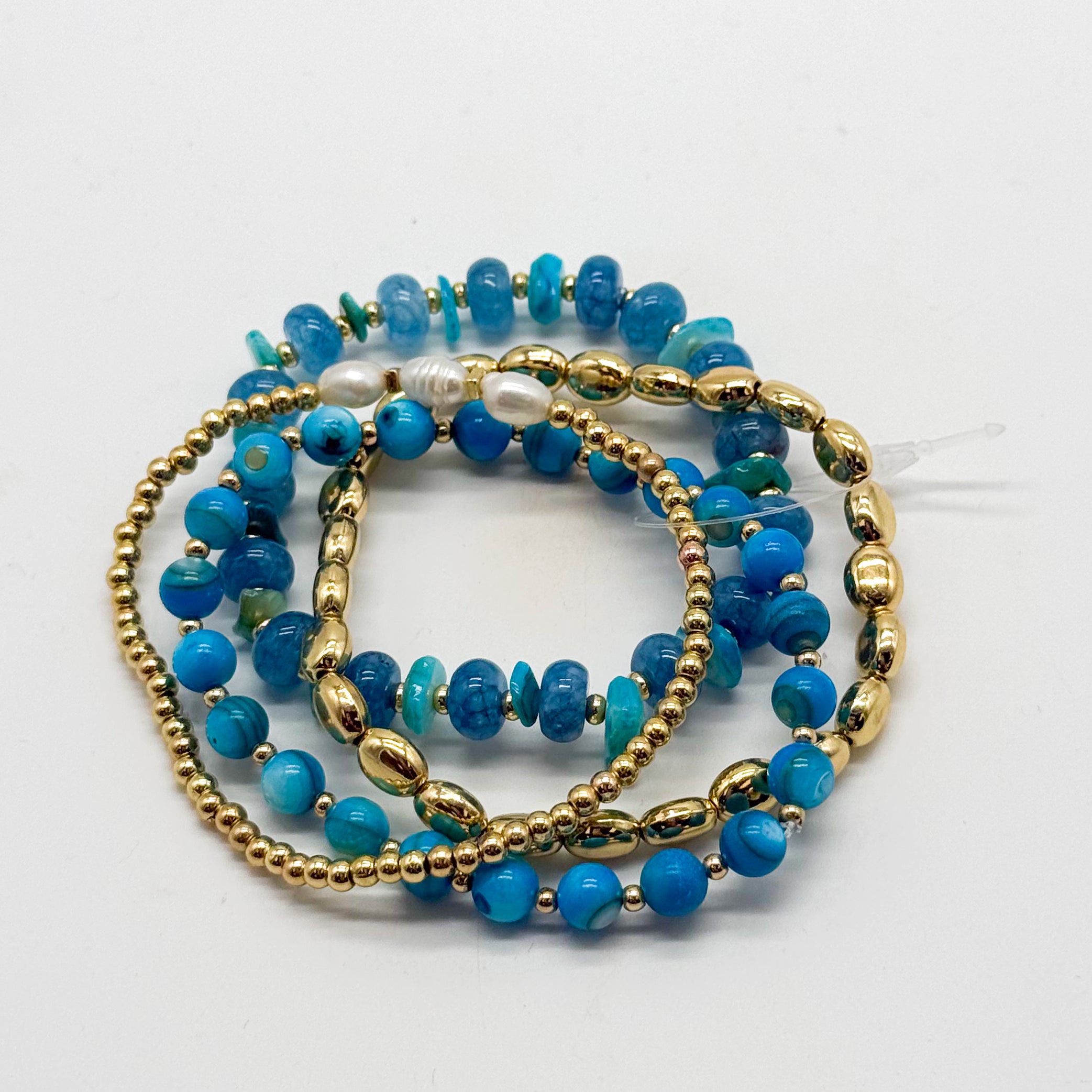 The Tide Brought In Stretch Bracelet Stack-310 Jewelry-Joia Trading-Heathered Boho Boutique, Women's Fashion and Accessories in Palmetto, FL