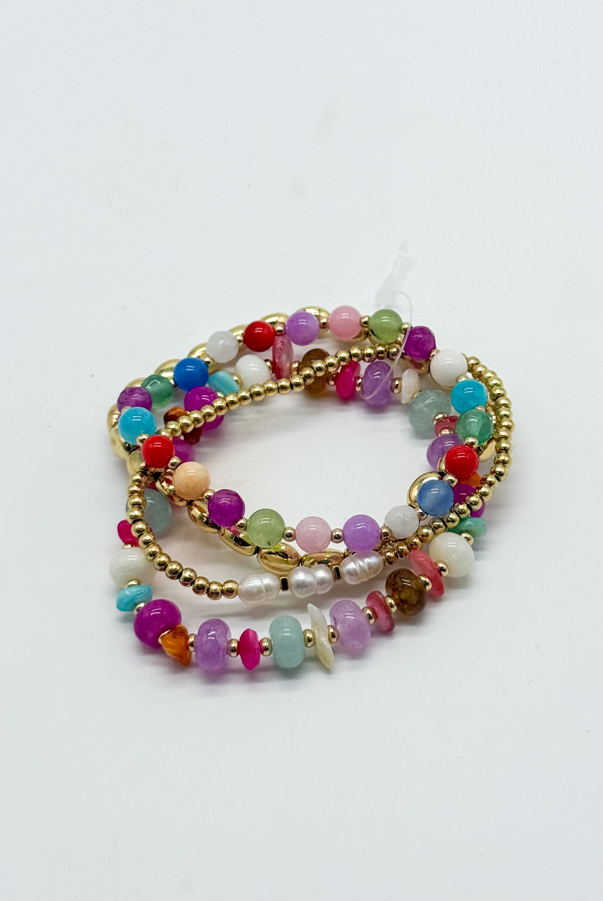 The Tide Brought In Stretch Bracelet Stack-310 Jewelry-Joia Trading-Heathered Boho Boutique, Women's Fashion and Accessories in Palmetto, FL