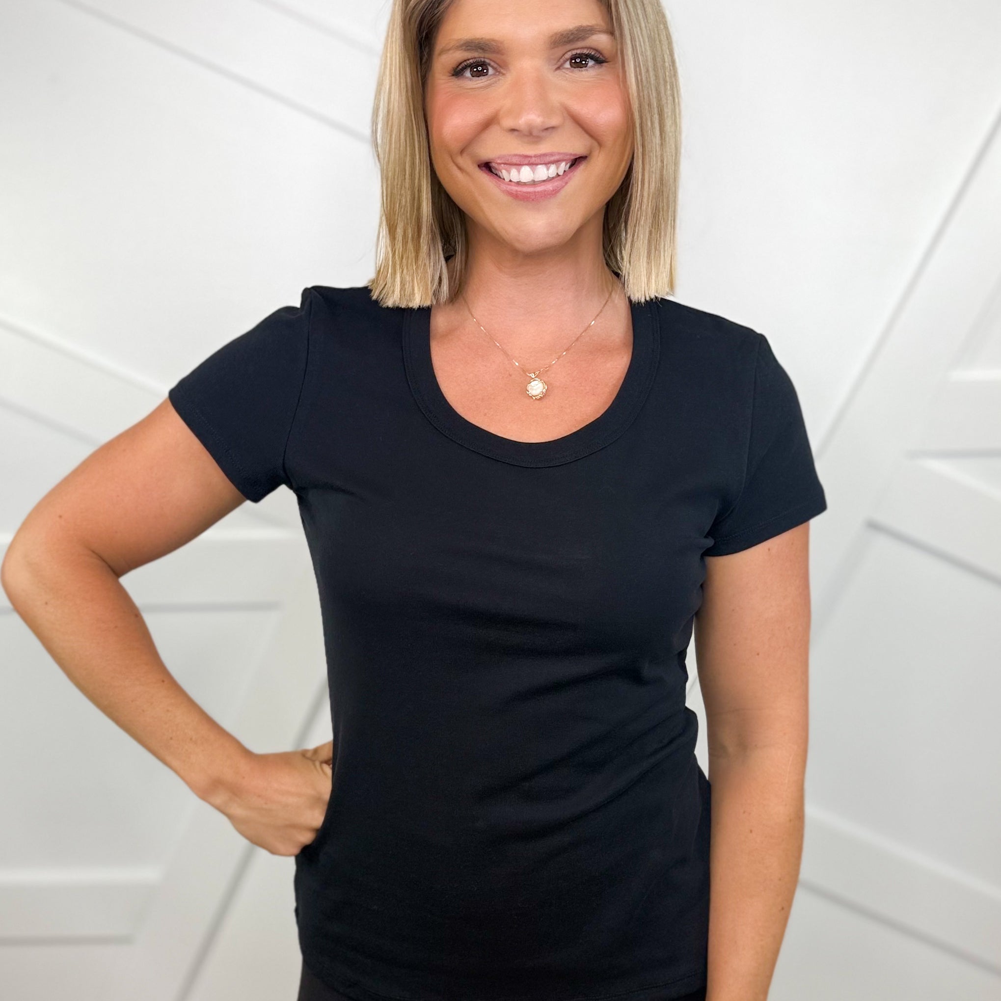 Daily Affairs Top-110 SHORT SLEEVE TOP-YELETE-Heathered Boho Boutique, Women's Fashion and Accessories in Palmetto, FL