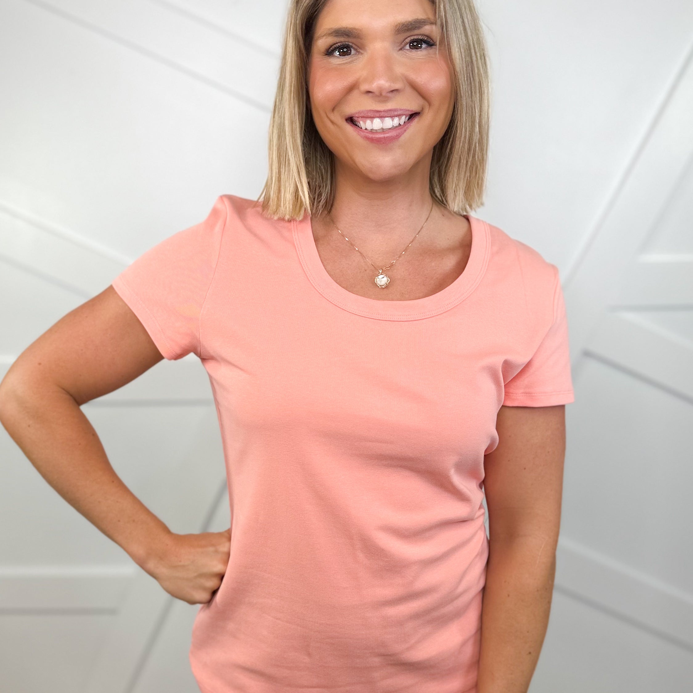 Daily Affairs Top-110 SHORT SLEEVE TOP-YELETE-Heathered Boho Boutique, Women's Fashion and Accessories in Palmetto, FL