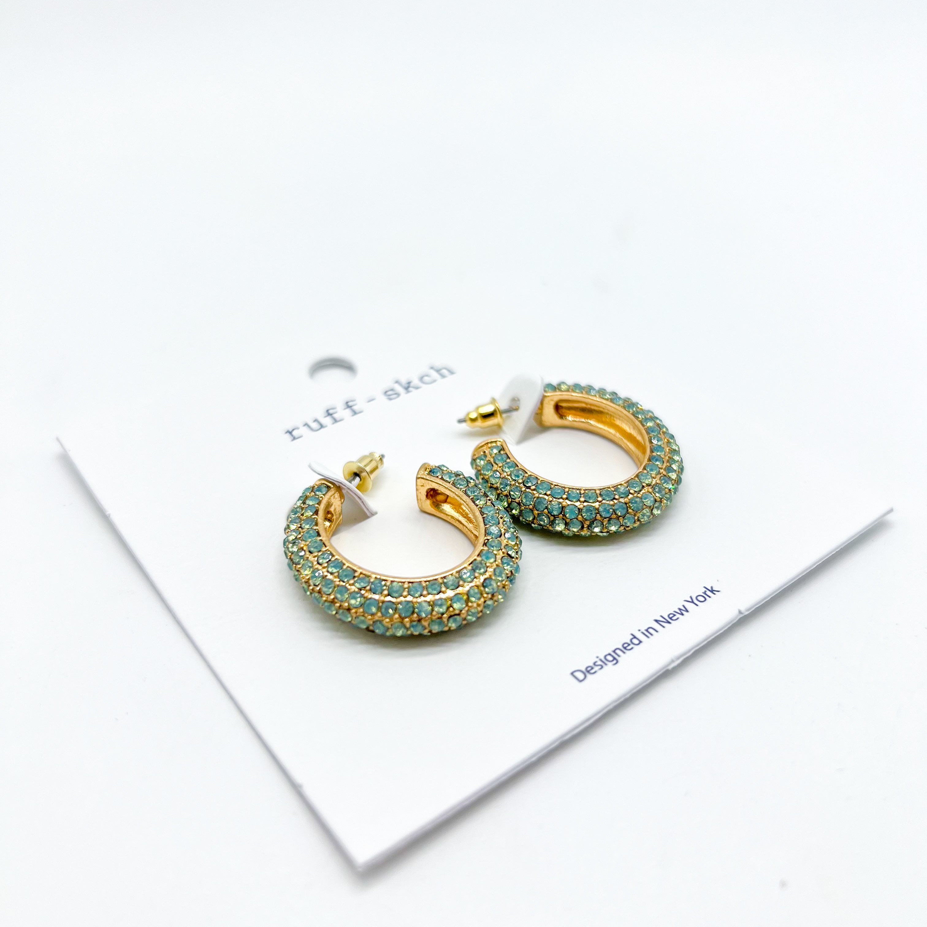 Hooked the Bling Earrings-310 Jewelry-Rough Sketch-Heathered Boho Boutique, Women's Fashion and Accessories in Palmetto, FL