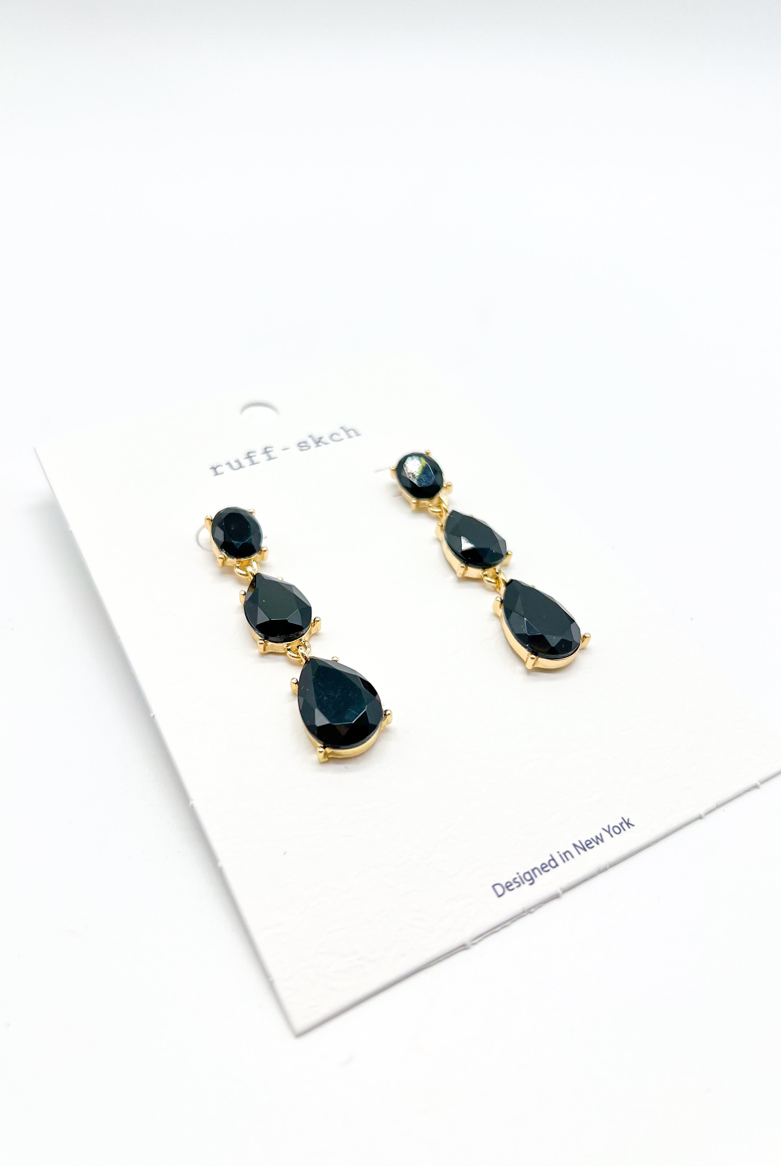 Colorful Raindrop Earrings-310 Jewelry-Rough Sketch-Heathered Boho Boutique, Women's Fashion and Accessories in Palmetto, FL