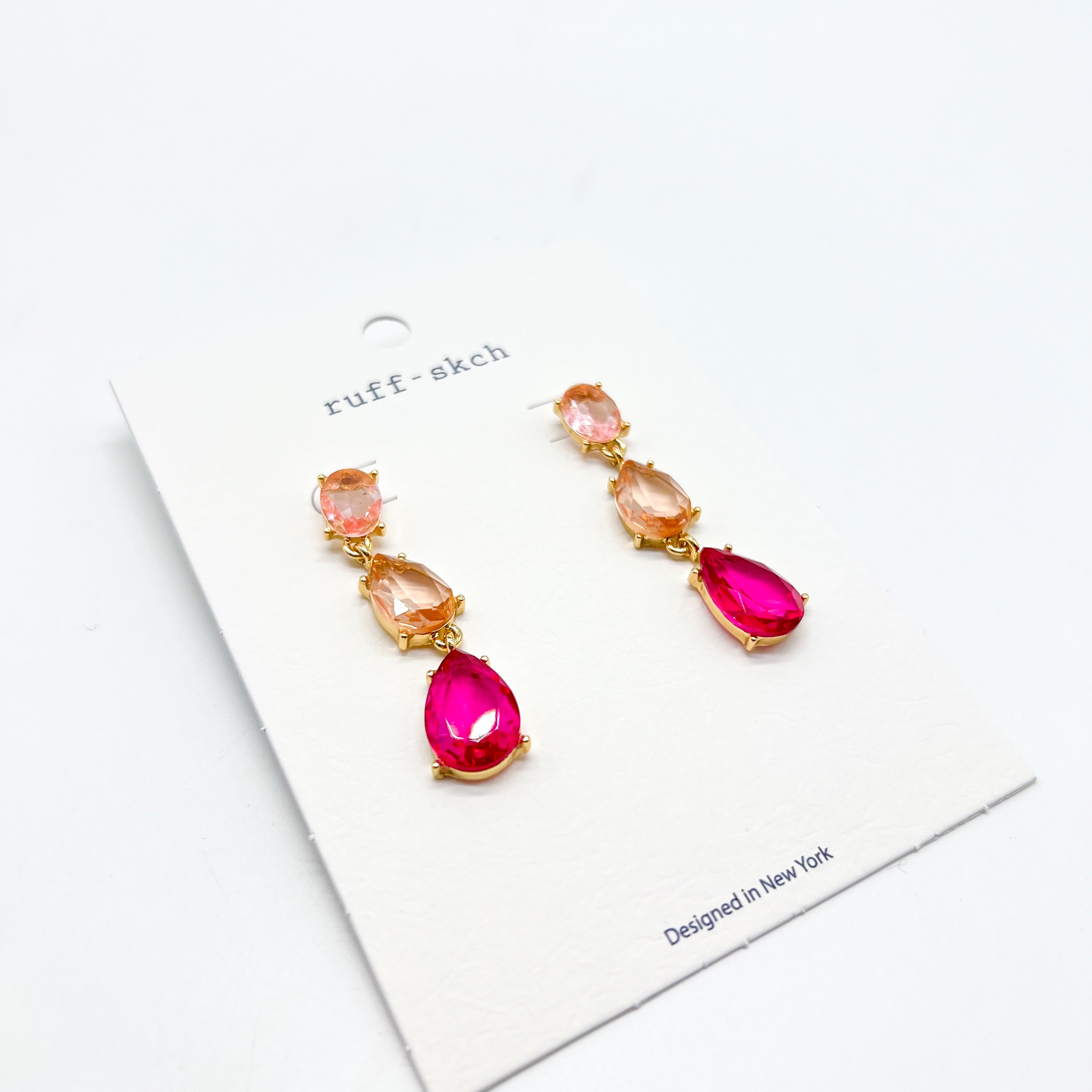 Colorful Raindrop Earrings-310 Jewelry-Rough Sketch-Heathered Boho Boutique, Women's Fashion and Accessories in Palmetto, FL