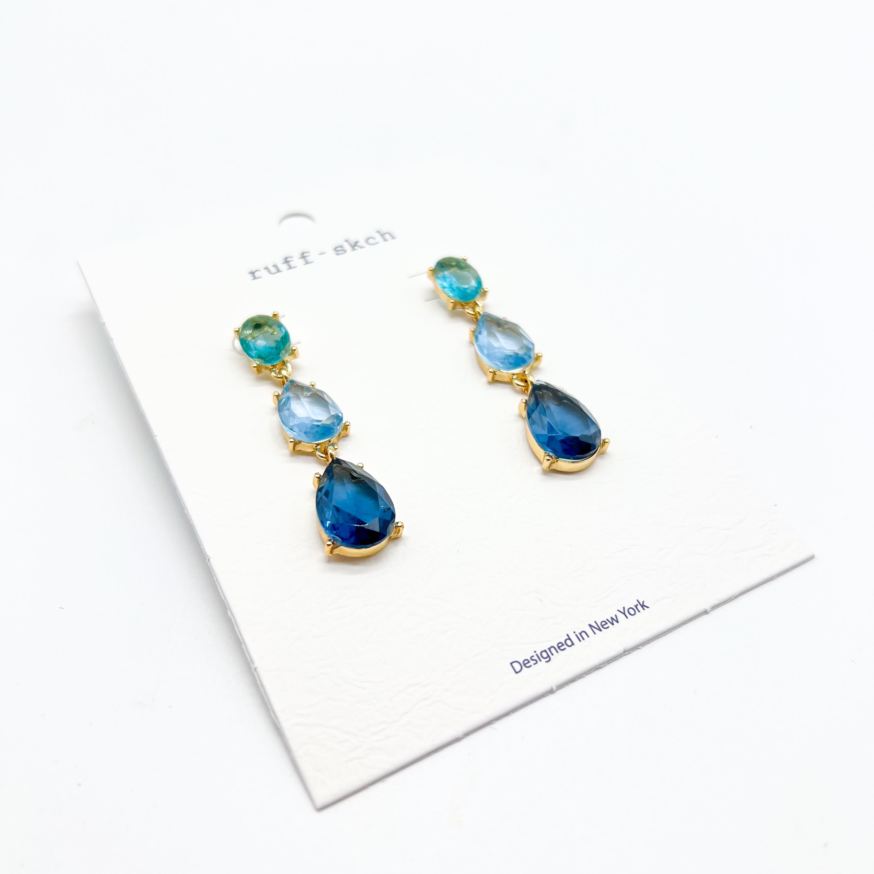 Colorful Raindrop Earrings-310 Jewelry-Rough Sketch-Heathered Boho Boutique, Women's Fashion and Accessories in Palmetto, FL