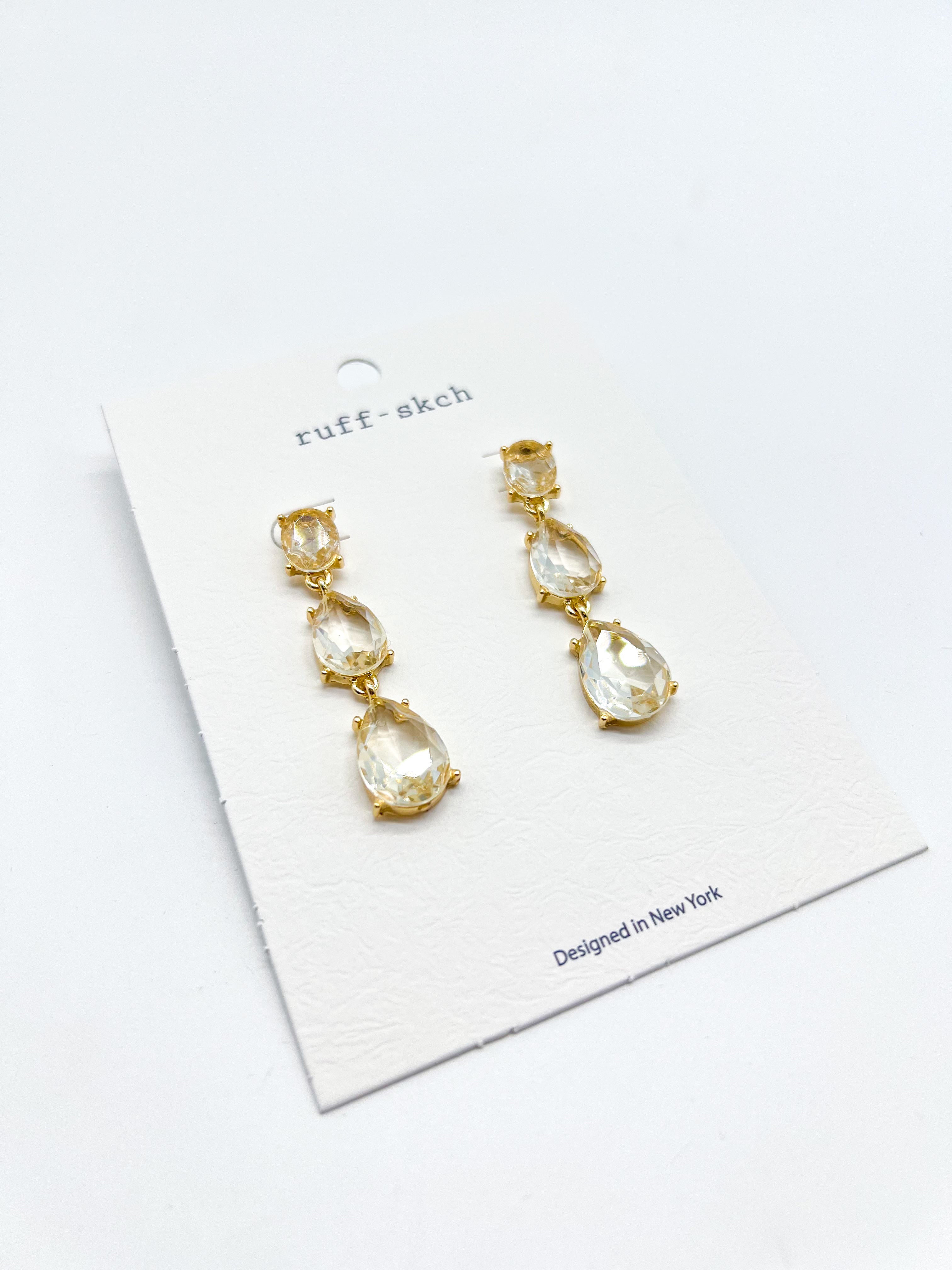 Colorful Raindrop Earrings-310 Jewelry-Rough Sketch-Heathered Boho Boutique, Women's Fashion and Accessories in Palmetto, FL