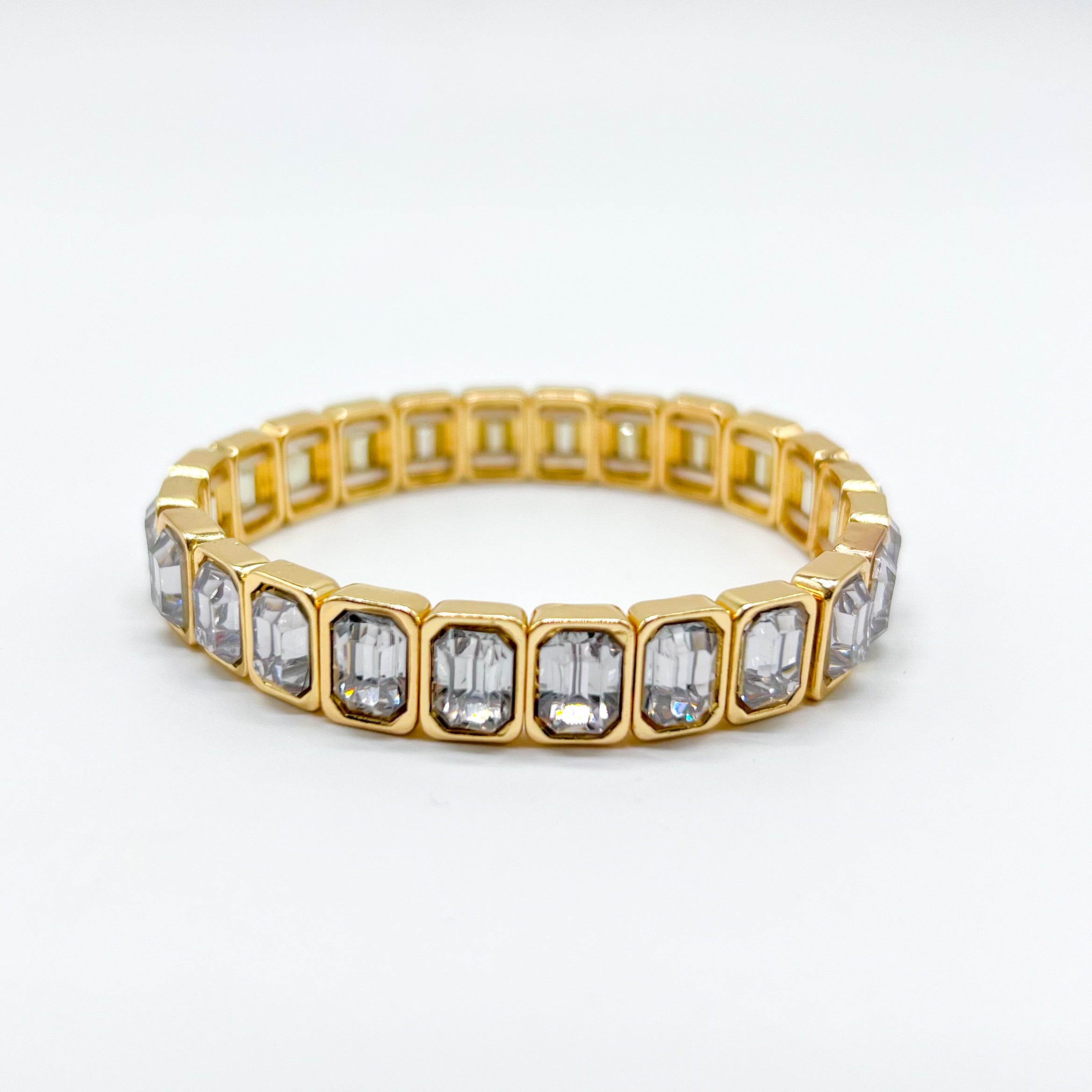 Bring on the Bling Stretch Bracelet-310 Jewelry-Rough Sketch-Heathered Boho Boutique, Women's Fashion and Accessories in Palmetto, FL