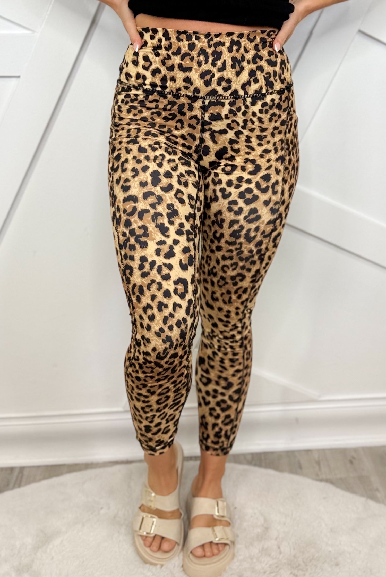 Fierce Yoga Leggings-180 LEGGINGS-RAE MODE-Heathered Boho Boutique, Women's Fashion and Accessories in Palmetto, FL