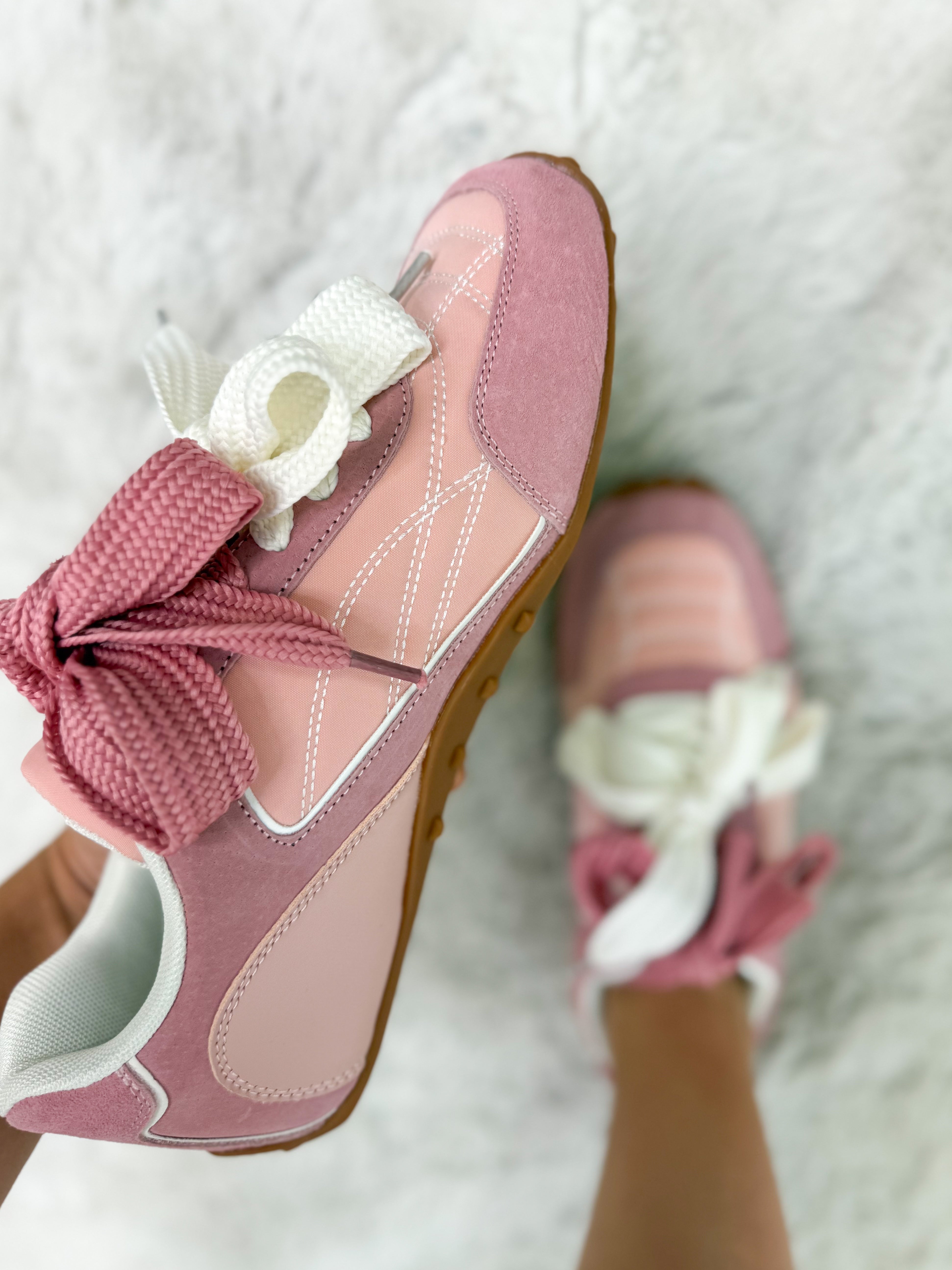 Lacey Sneakers - Pink-350 SHOES-BERNESS-Heathered Boho Boutique, Women's Fashion and Accessories in Palmetto, FL