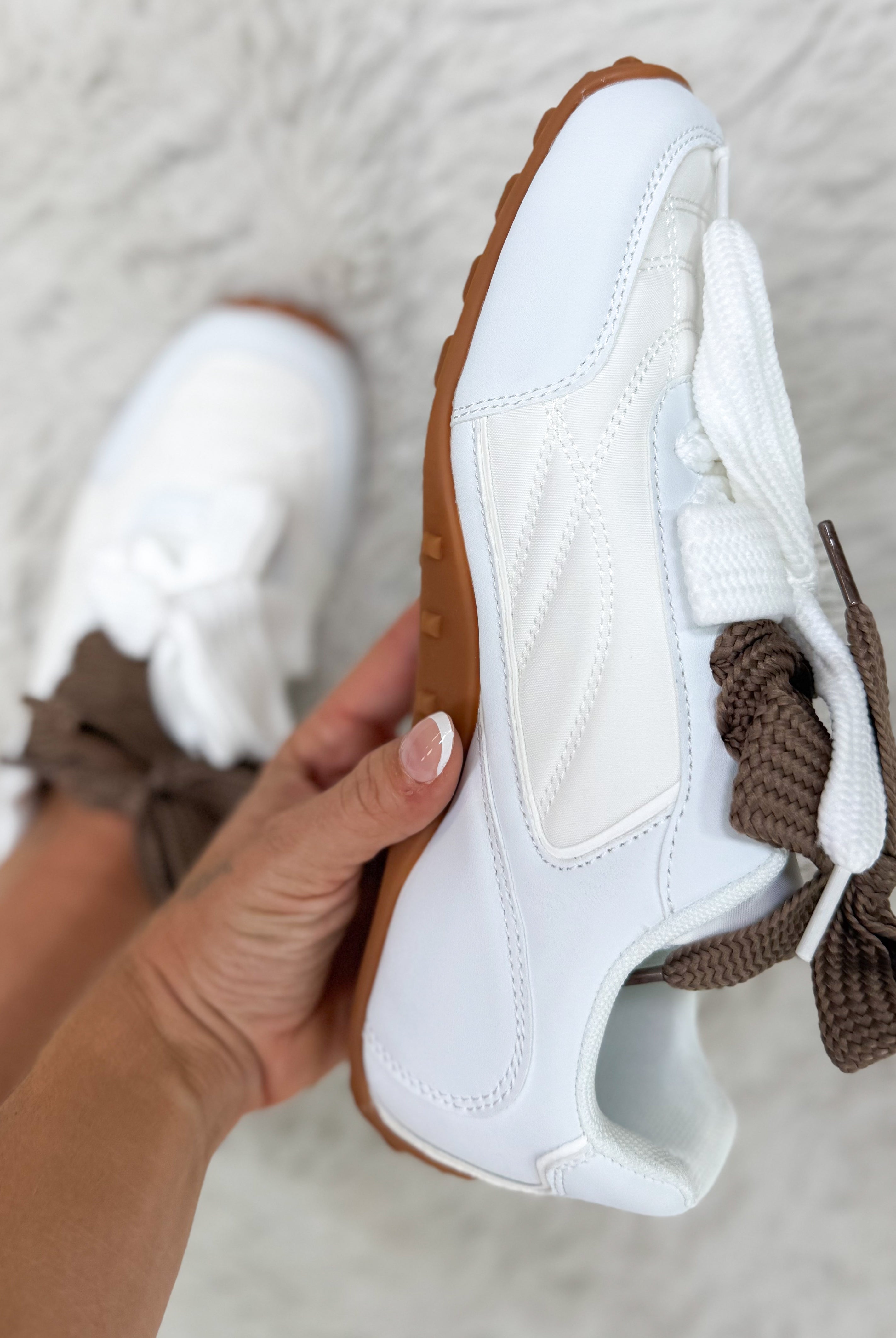 Lacey Sneakers - White-350 SHOES-BERNESS-Heathered Boho Boutique, Women's Fashion and Accessories in Palmetto, FL