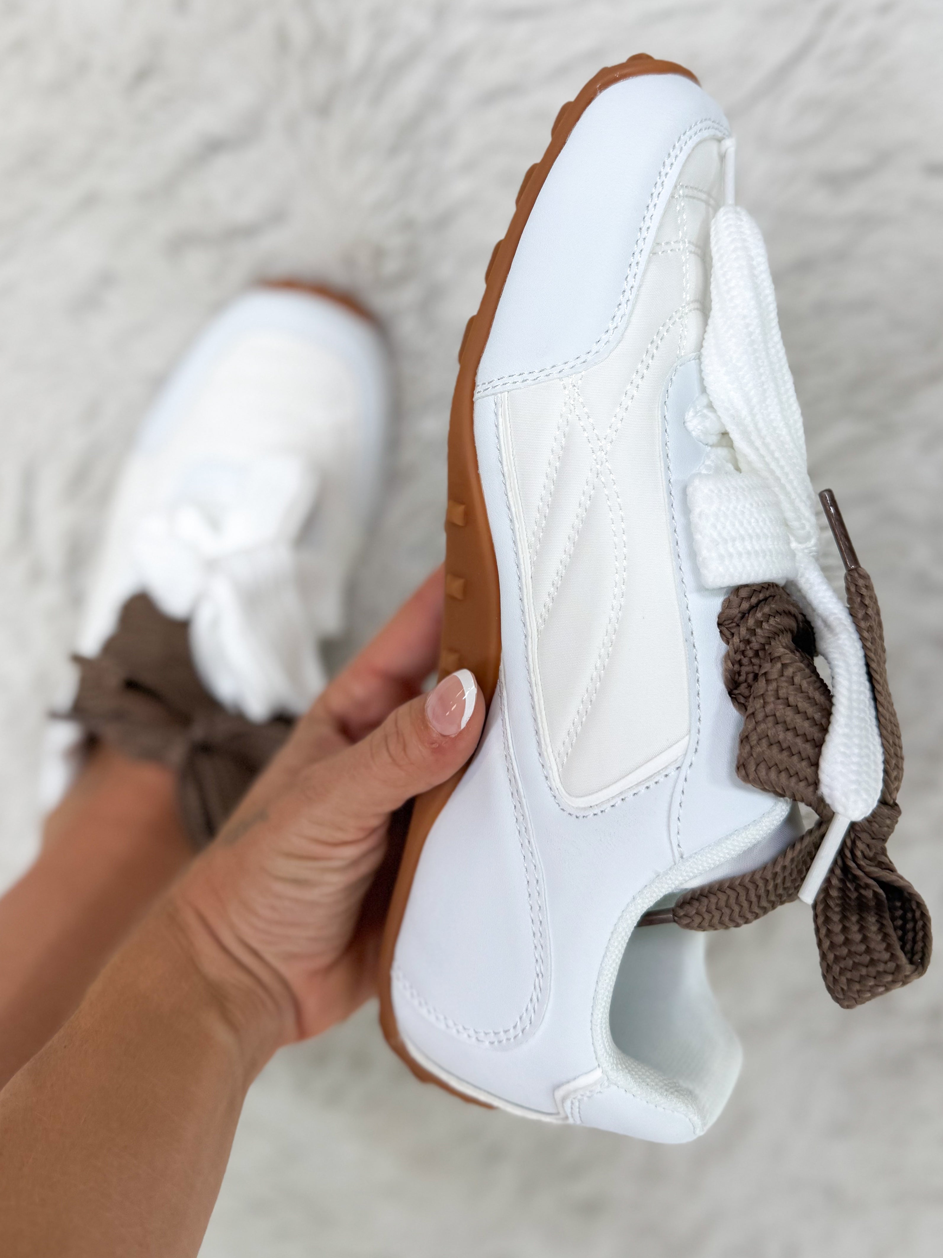 Lacey Sneakers - White-350 SHOES-BERNESS-Heathered Boho Boutique, Women's Fashion and Accessories in Palmetto, FL