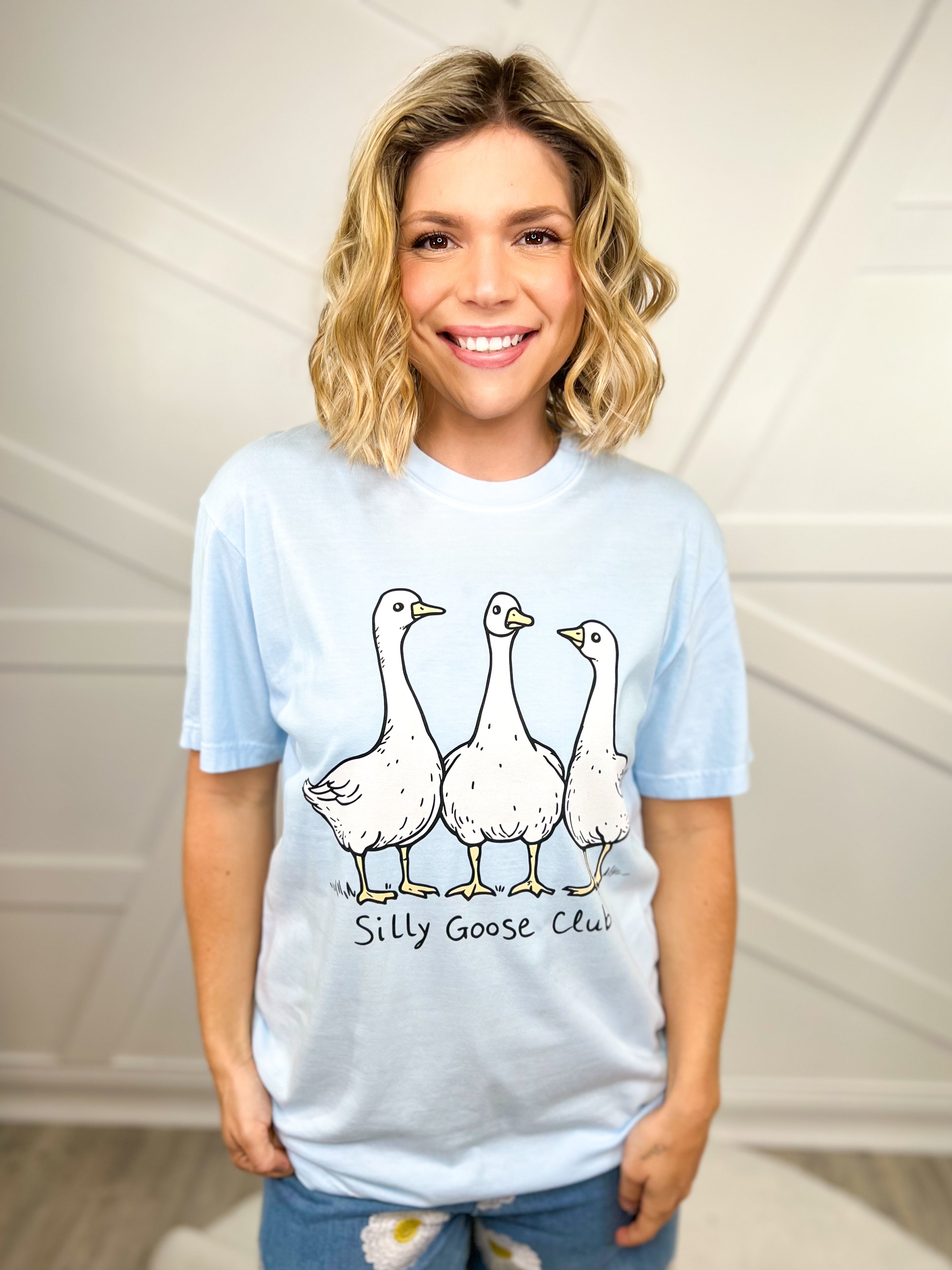 Silly Goose Club Graphic Tee-130 Graphic Tees-Heathered Boho-Heathered Boho Boutique, Women's Fashion and Accessories in Palmetto, FL