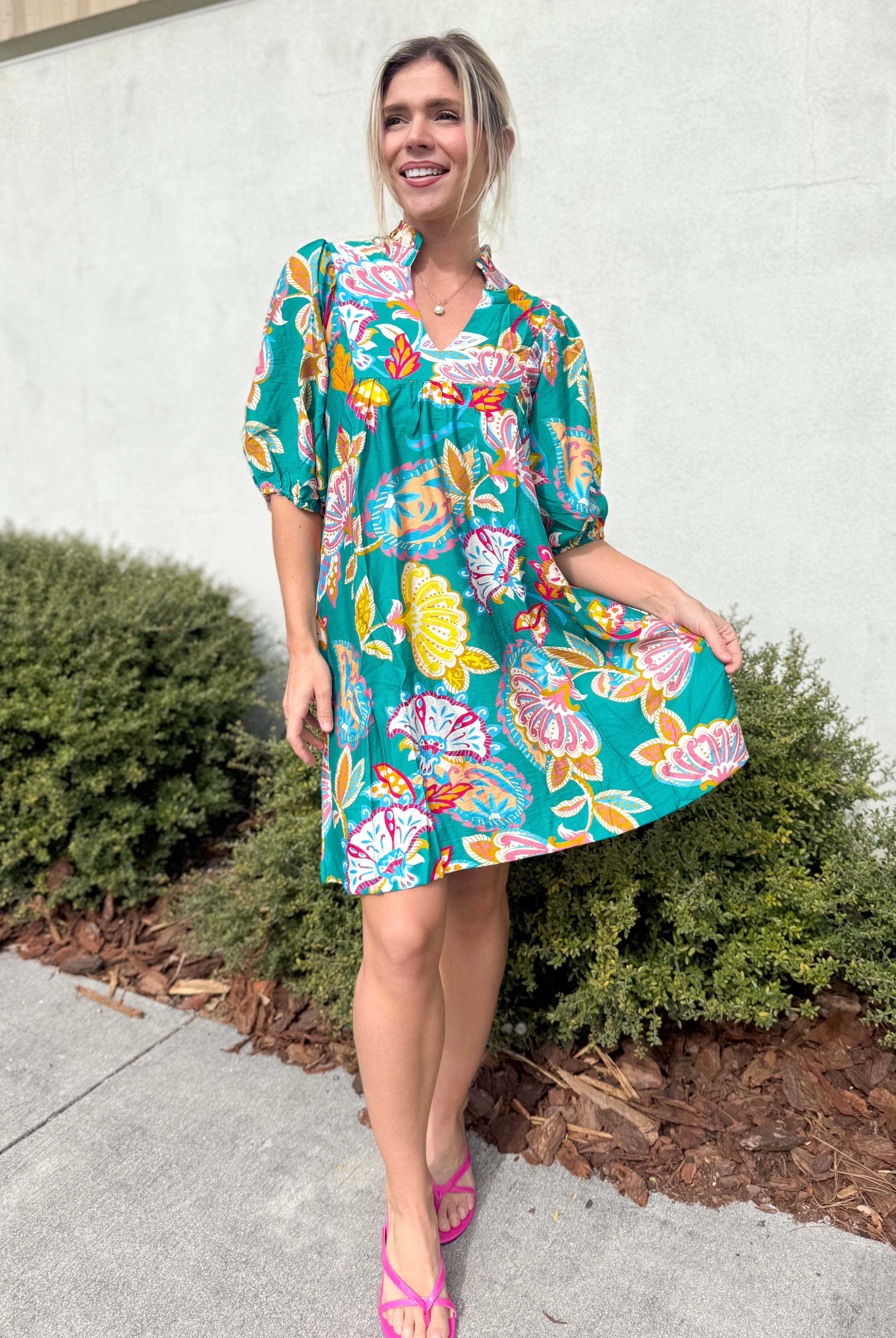 Modern Muse Dress-230 DRESSES/JUMPSUITS/ROMPERS-Umgee-Heathered Boho Boutique, Women's Fashion and Accessories in Palmetto, FL