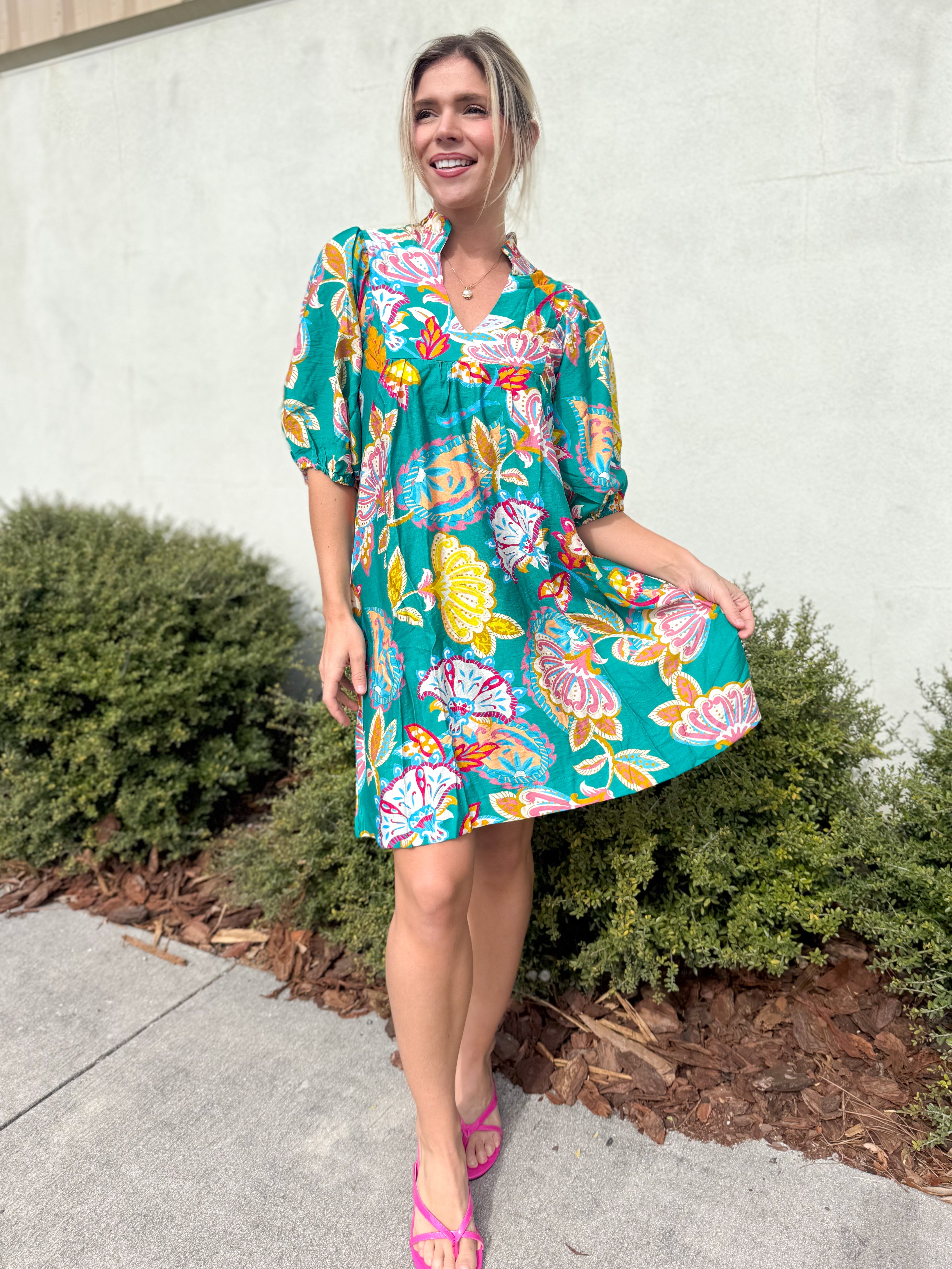 Modern Muse Dress-230 DRESSES/JUMPSUITS/ROMPERS-Umgee-Heathered Boho Boutique, Women's Fashion and Accessories in Palmetto, FL