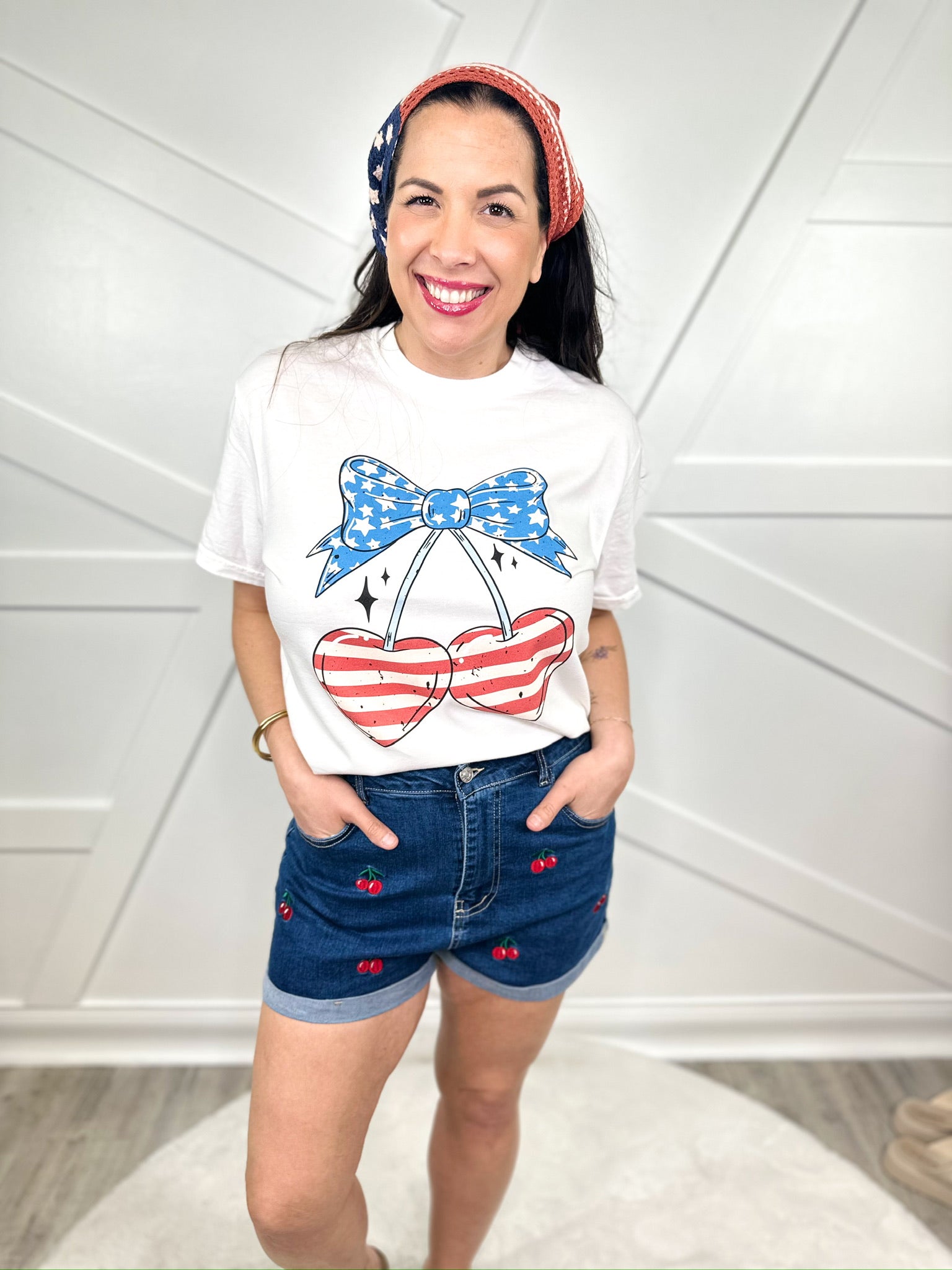 Sweet Like Cherry Shorts-160 shorts-Love Tree-Heathered Boho Boutique, Women's Fashion and Accessories in Palmetto, FL