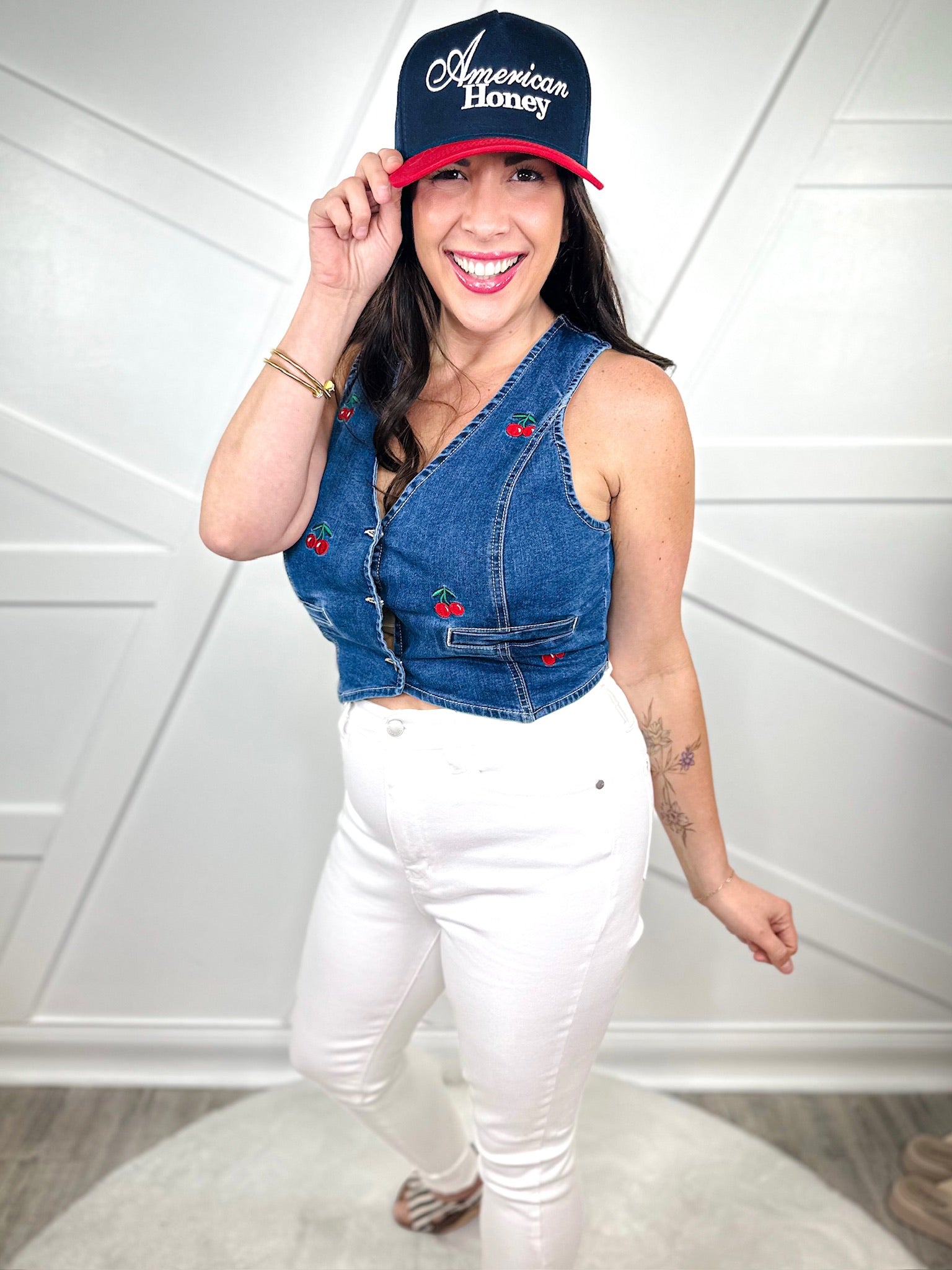 Sweet Like Cherry Vest-100 TANK/CROP TOPS-Love Tree-Heathered Boho Boutique, Women's Fashion and Accessories in Palmetto, FL
