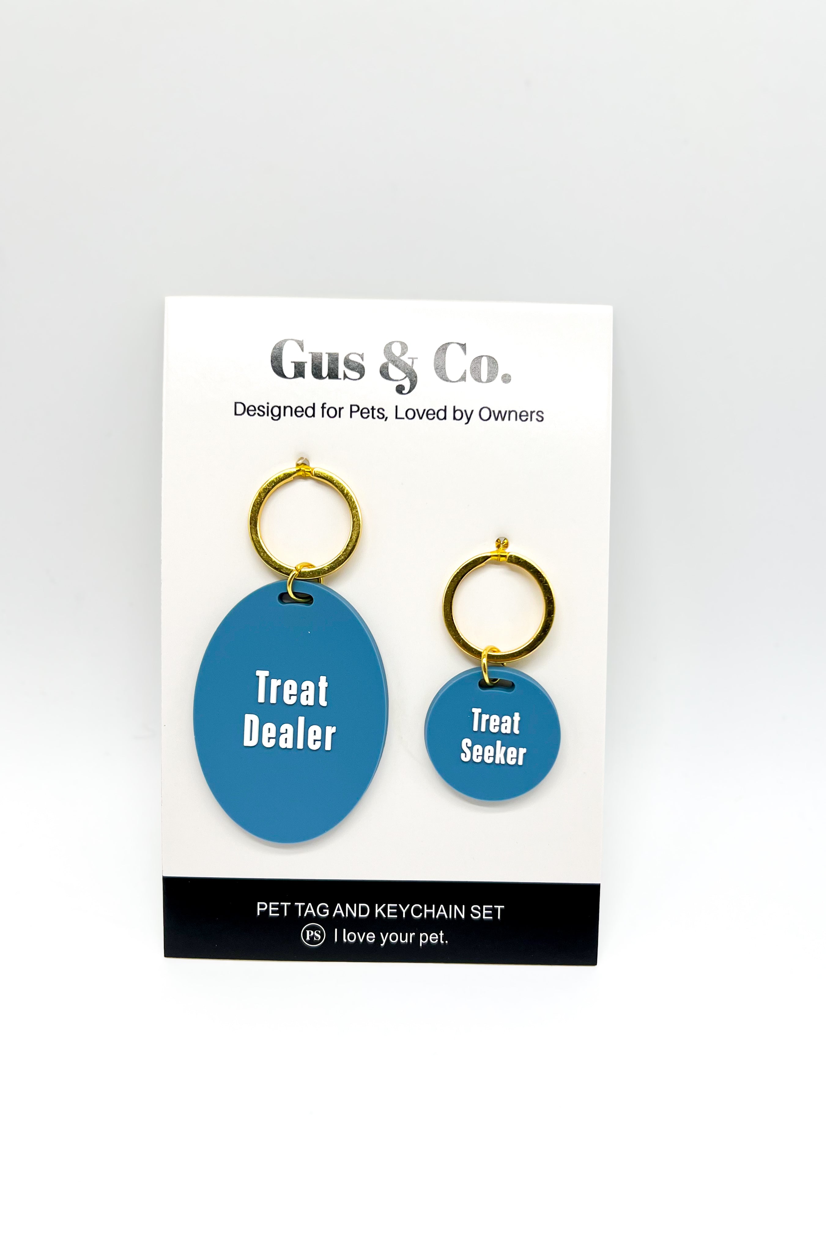 Gus & Co. Dog Tag & Keychain Set-340 Other Accessories-PRETTY SIMPLE-Heathered Boho Boutique, Women's Fashion and Accessories in Palmetto, FL