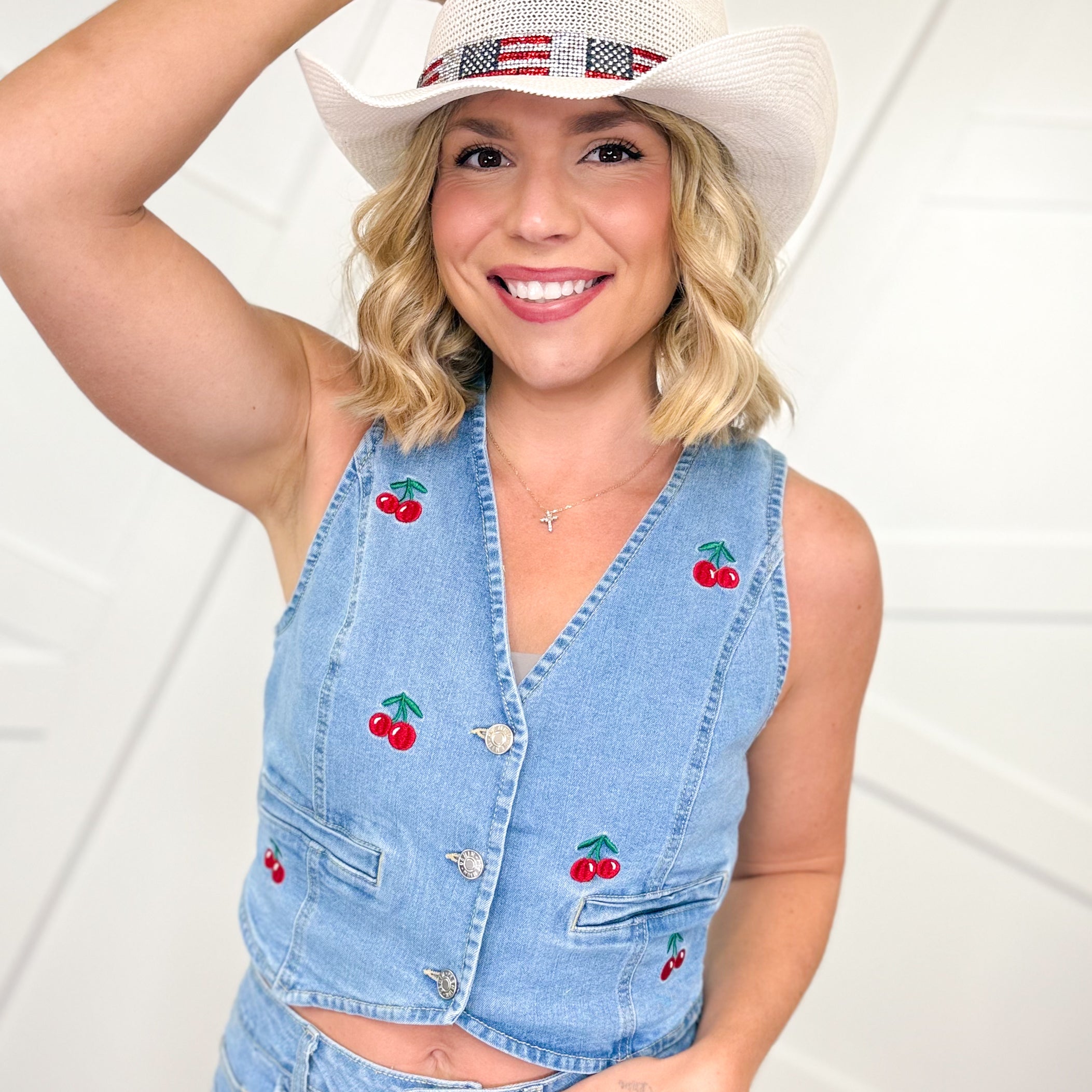 Sweet Like Cherry Vest-100 TANK/CROP TOPS-Love Tree-Heathered Boho Boutique, Women's Fashion and Accessories in Palmetto, FL