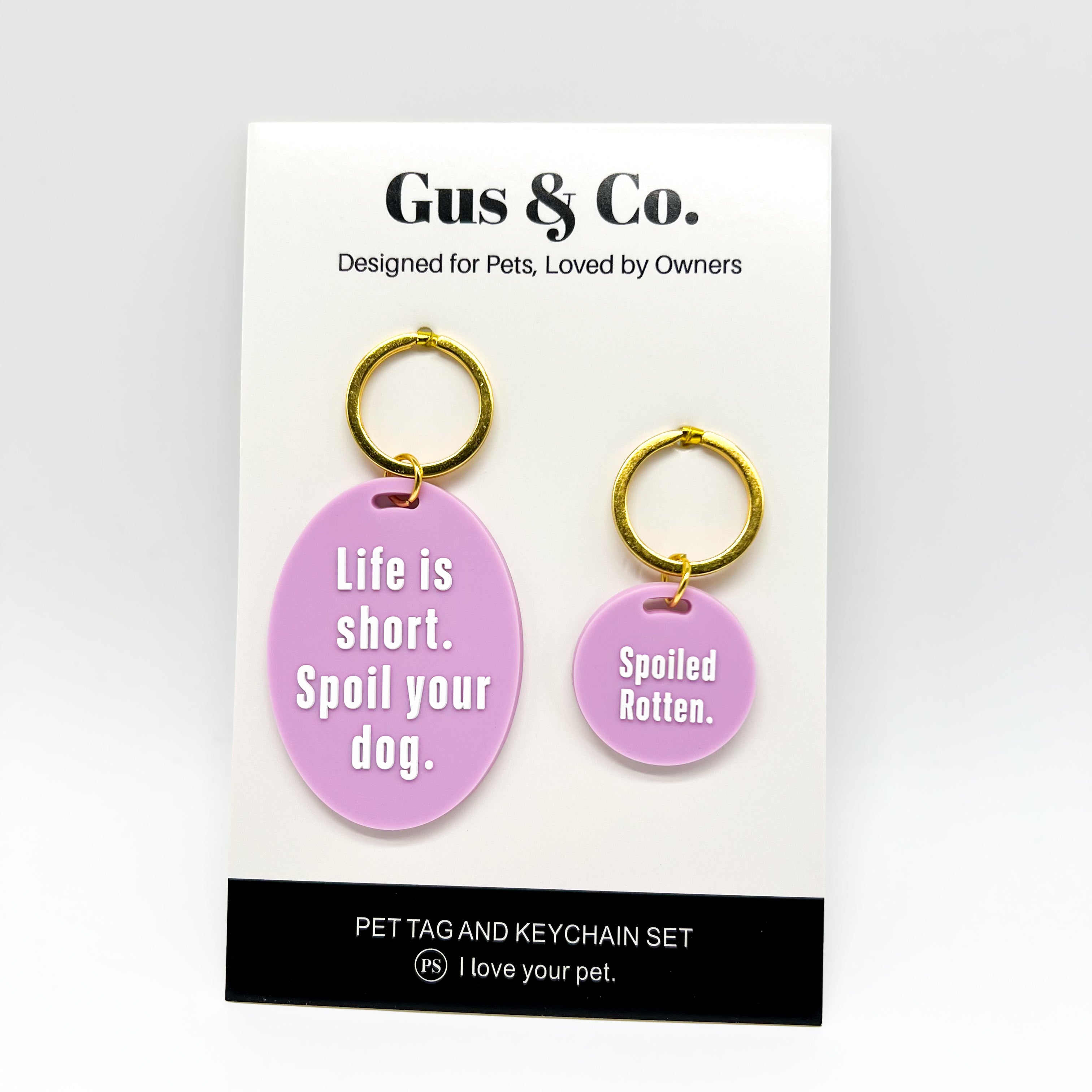 Gus & Co. Dog Tag & Keychain Set-340 Other Accessories-PRETTY SIMPLE-Heathered Boho Boutique, Women's Fashion and Accessories in Palmetto, FL