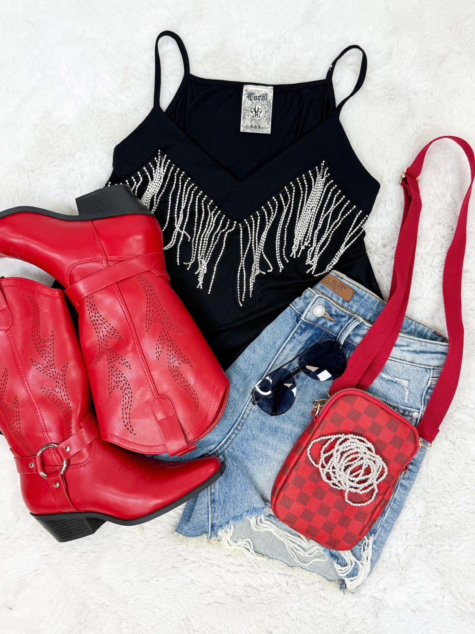 Hot Gossip Cutoff Shorts by Judy Blue-160 shorts-Judy Blue-Heathered Boho Boutique, Women's Fashion and Accessories in Palmetto, FL