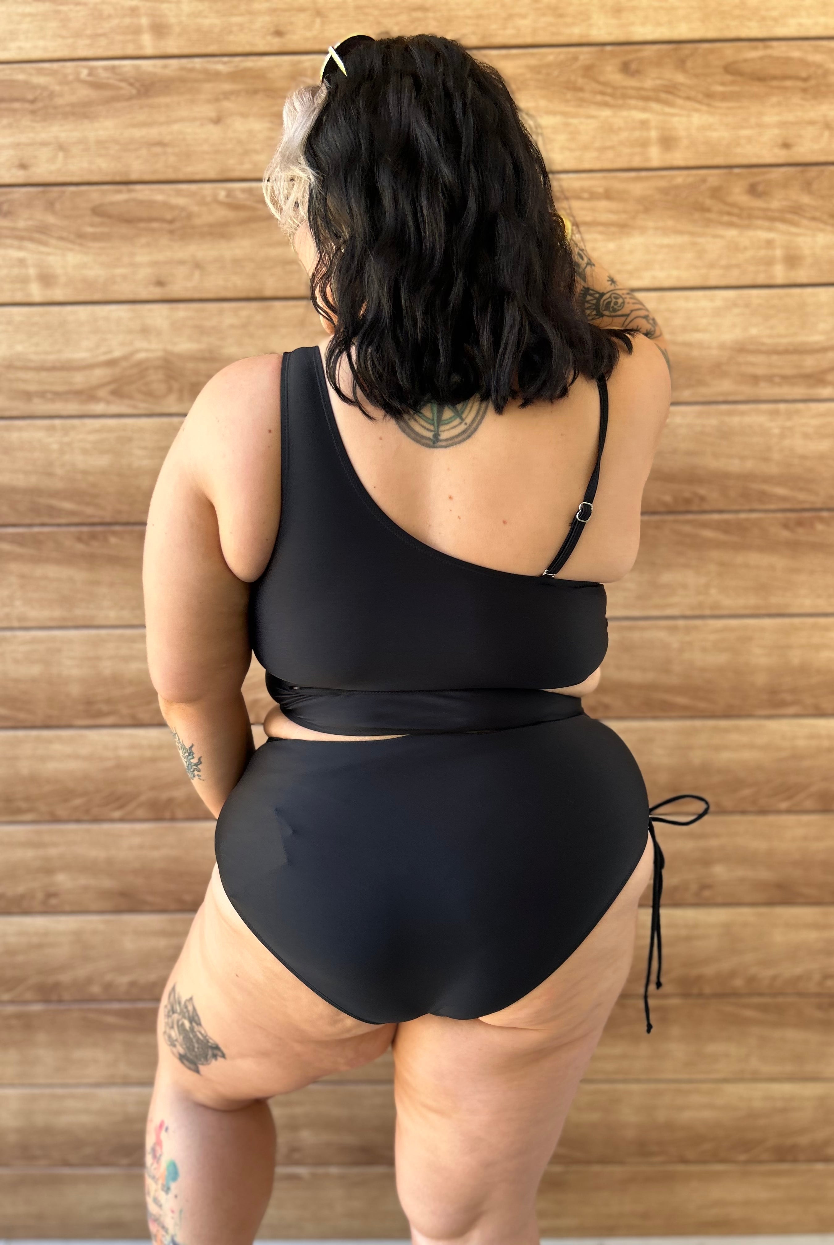 Check Her Out One Piece Swimsuit-300 Swimwear-Southern Grace-Heathered Boho Boutique, Women's Fashion and Accessories in Palmetto, FL