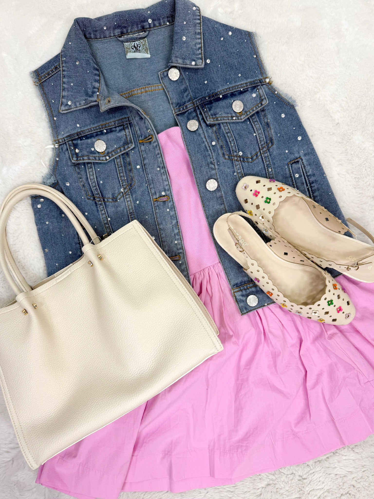 Glam Time Vest-220 Cardigans/ Kimonos-VOCAL-Heathered Boho Boutique, Women's Fashion and Accessories in Palmetto, FL