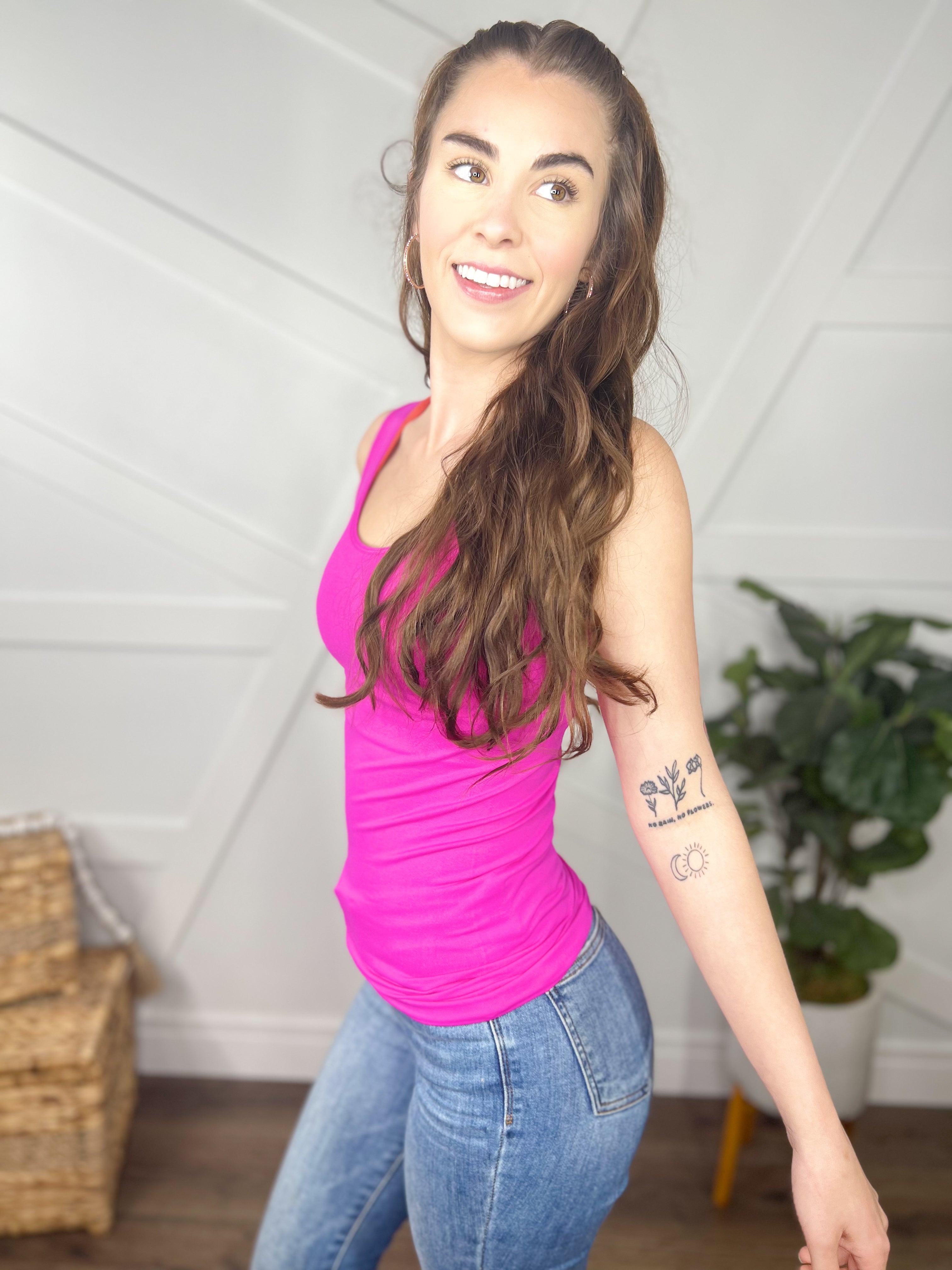 Restock: V or U Reversible Seamless Tank-100 Tank/Crop Tops-YELETE-Heathered Boho Boutique, Women's Fashion and Accessories in Palmetto, FL