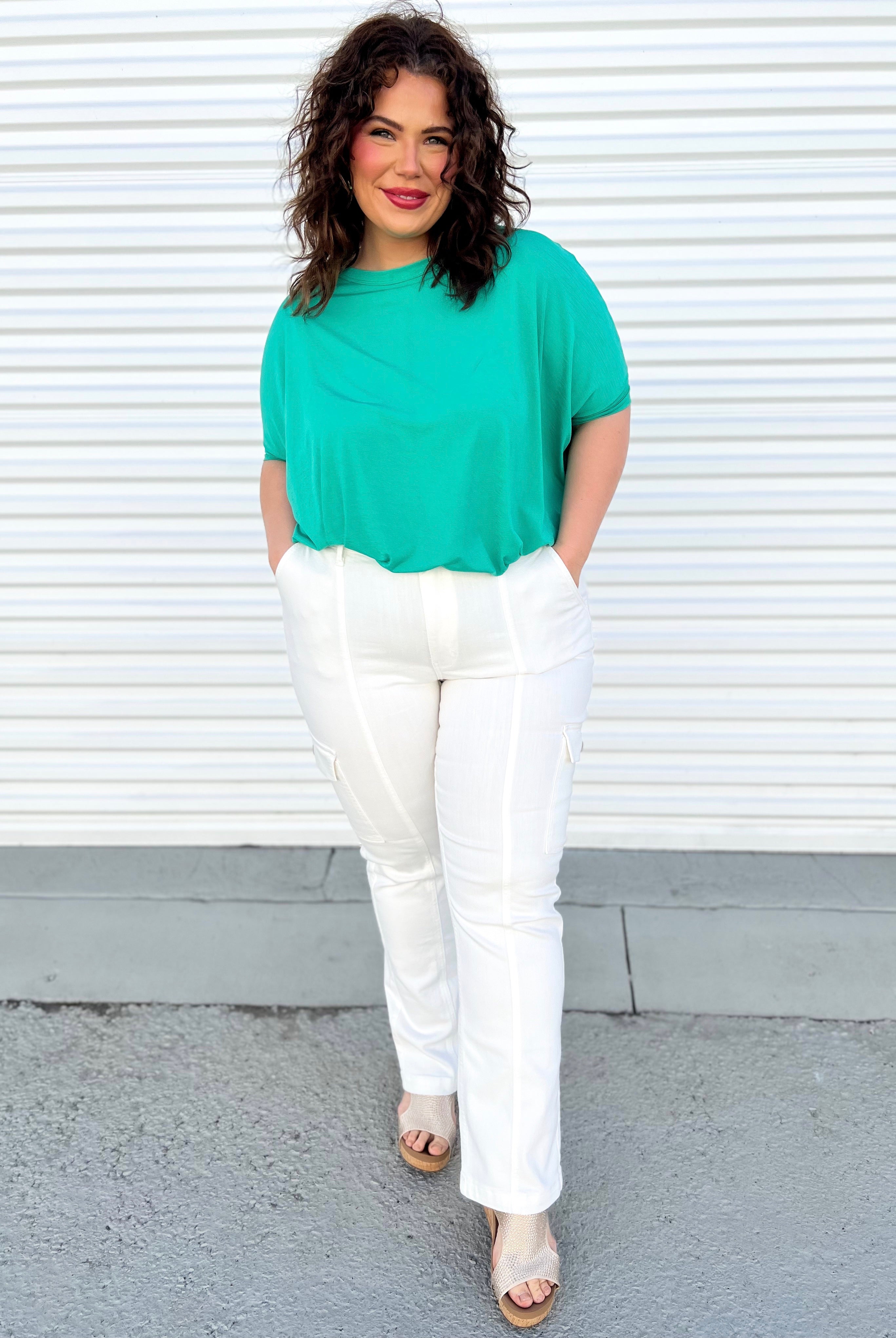 Cargo Straight Leg by Judy Blue-190 Jeans-Judy Blue-Heathered Boho Boutique, Women's Fashion and Accessories in Palmetto, FL