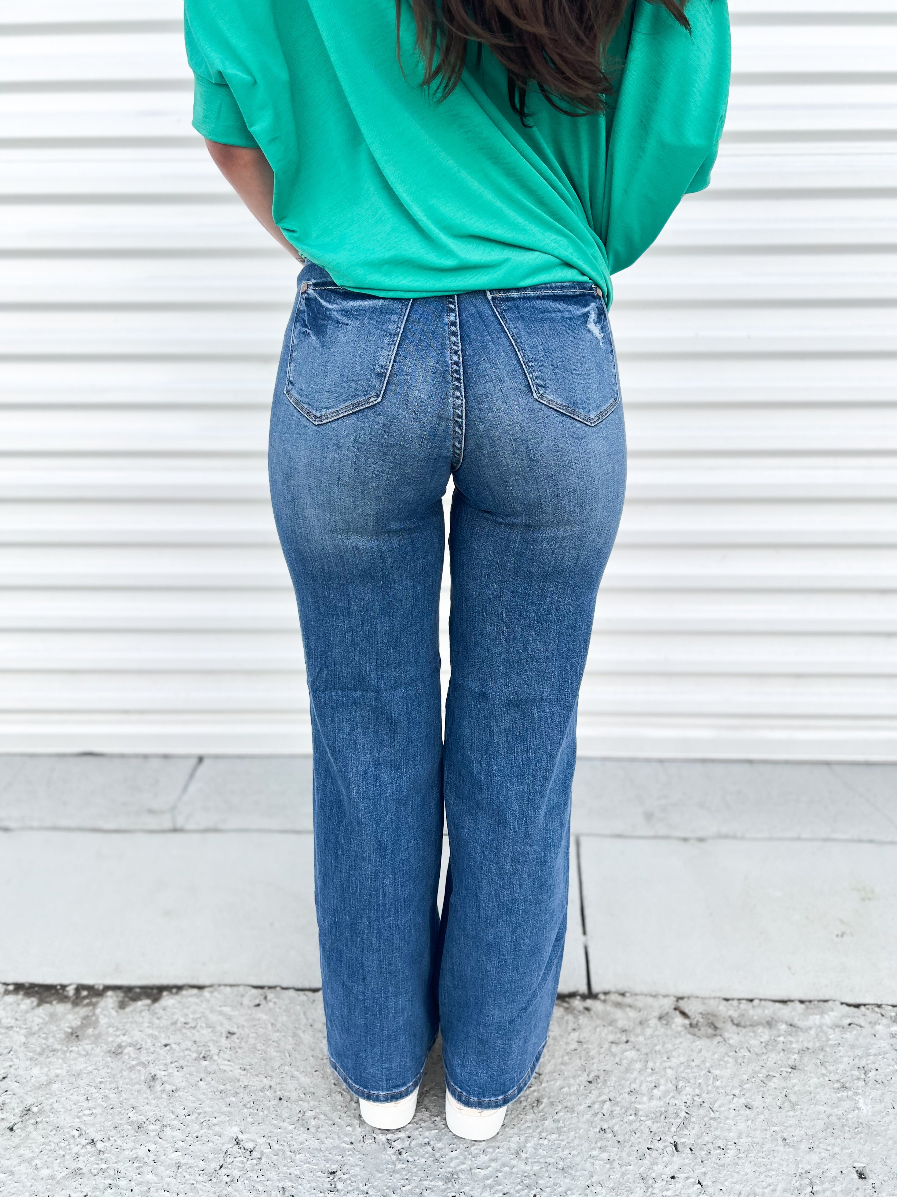 Elevated TUMMY CONTROL Straight Leg by Judy Blue-190 Jeans-Judy Blue-Heathered Boho Boutique, Women's Fashion and Accessories in Palmetto, FL