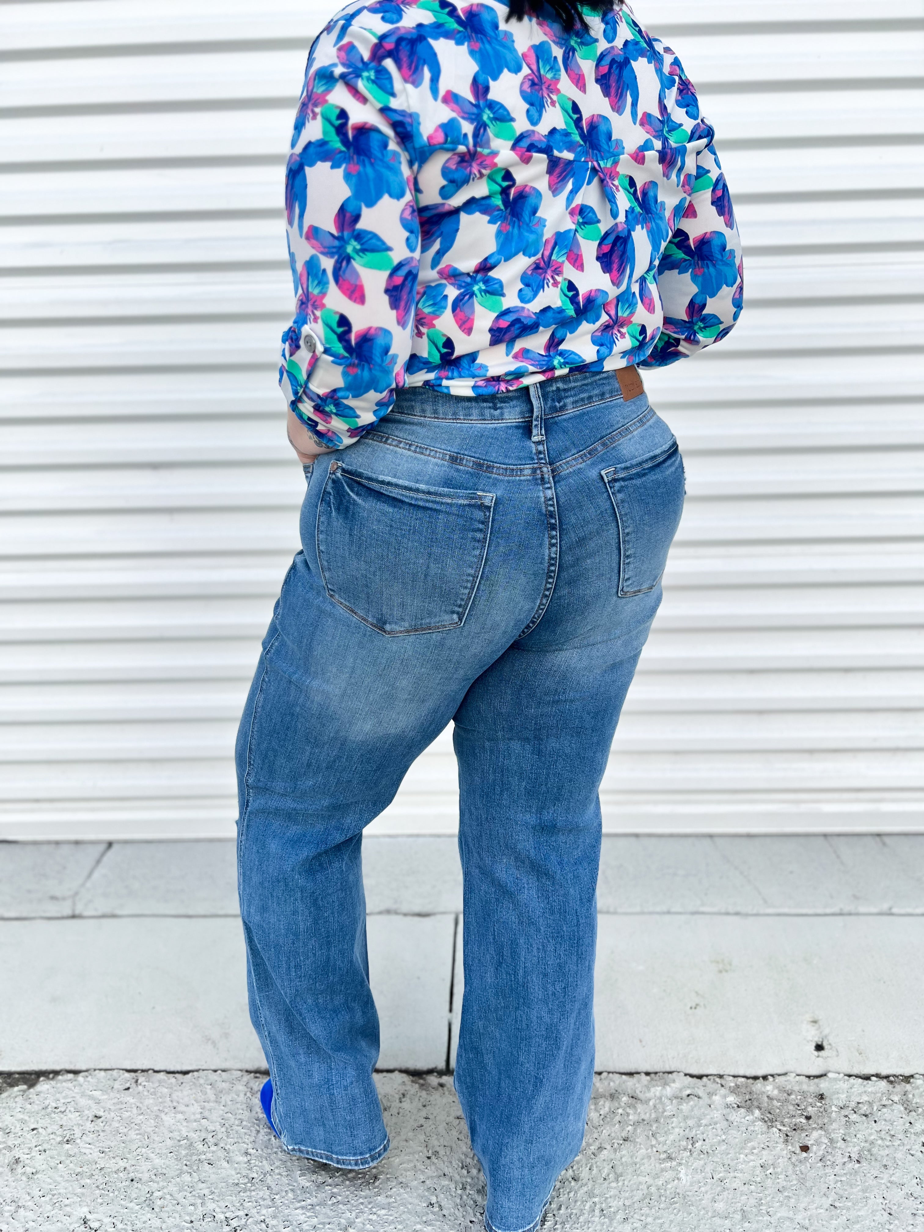 Elevated TUMMY CONTROL Straight Leg by Judy Blue-190 Jeans-Judy Blue-Heathered Boho Boutique, Women's Fashion and Accessories in Palmetto, FL