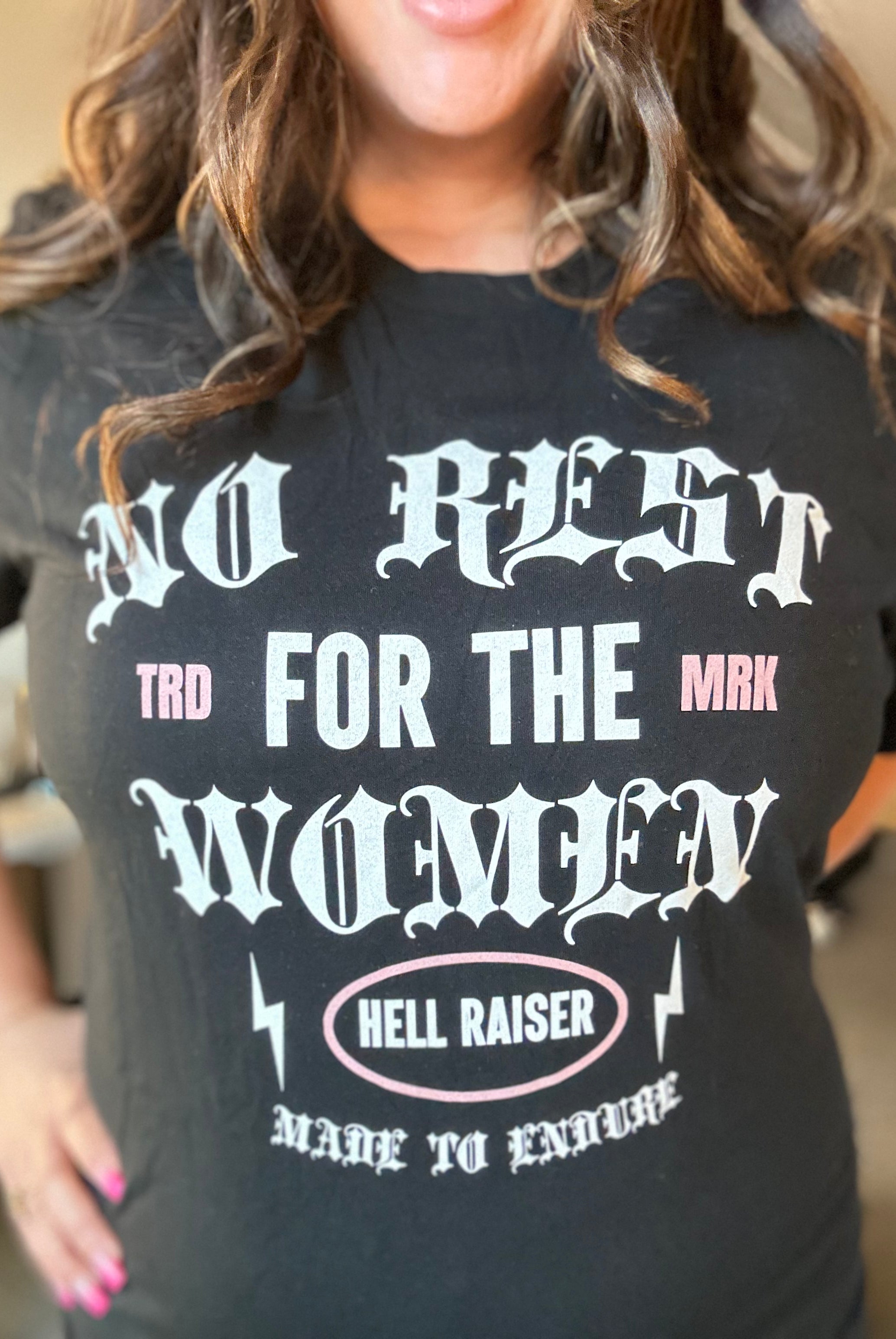 No Rest for the Women Graphic Tee-130 Graphic Tees-Heathered Boho-Heathered Boho Boutique, Women's Fashion and Accessories in Palmetto, FL