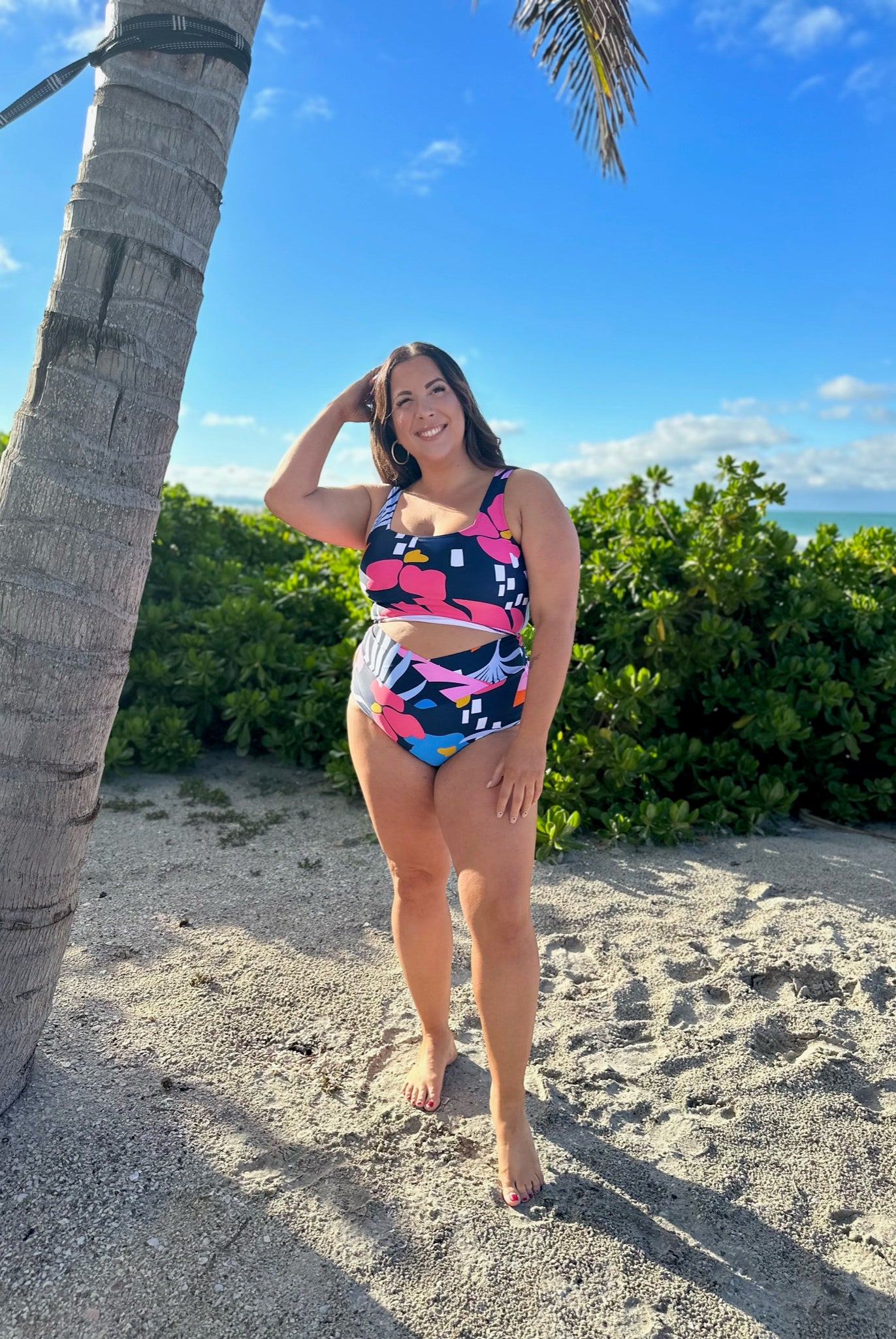 Vacationer Midi V-Cut Swim Bottoms-300 Swimwear-Coral Reef Swim-Heathered Boho Boutique, Women's Fashion and Accessories in Palmetto, FL