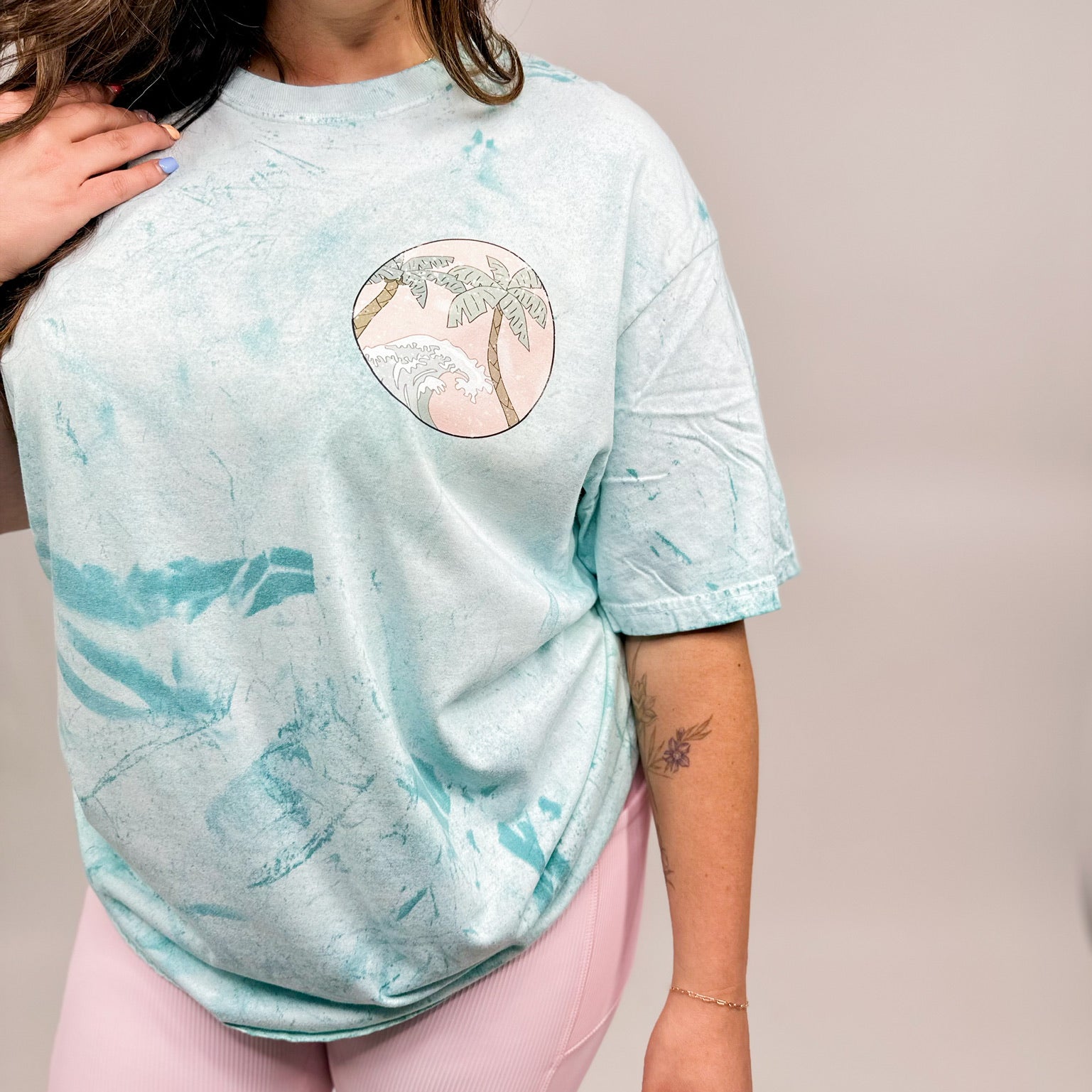 Stay Salty Graphic Tee-130 Graphic Tees-Heathered Boho-Heathered Boho Boutique, Women's Fashion and Accessories in Palmetto, FL