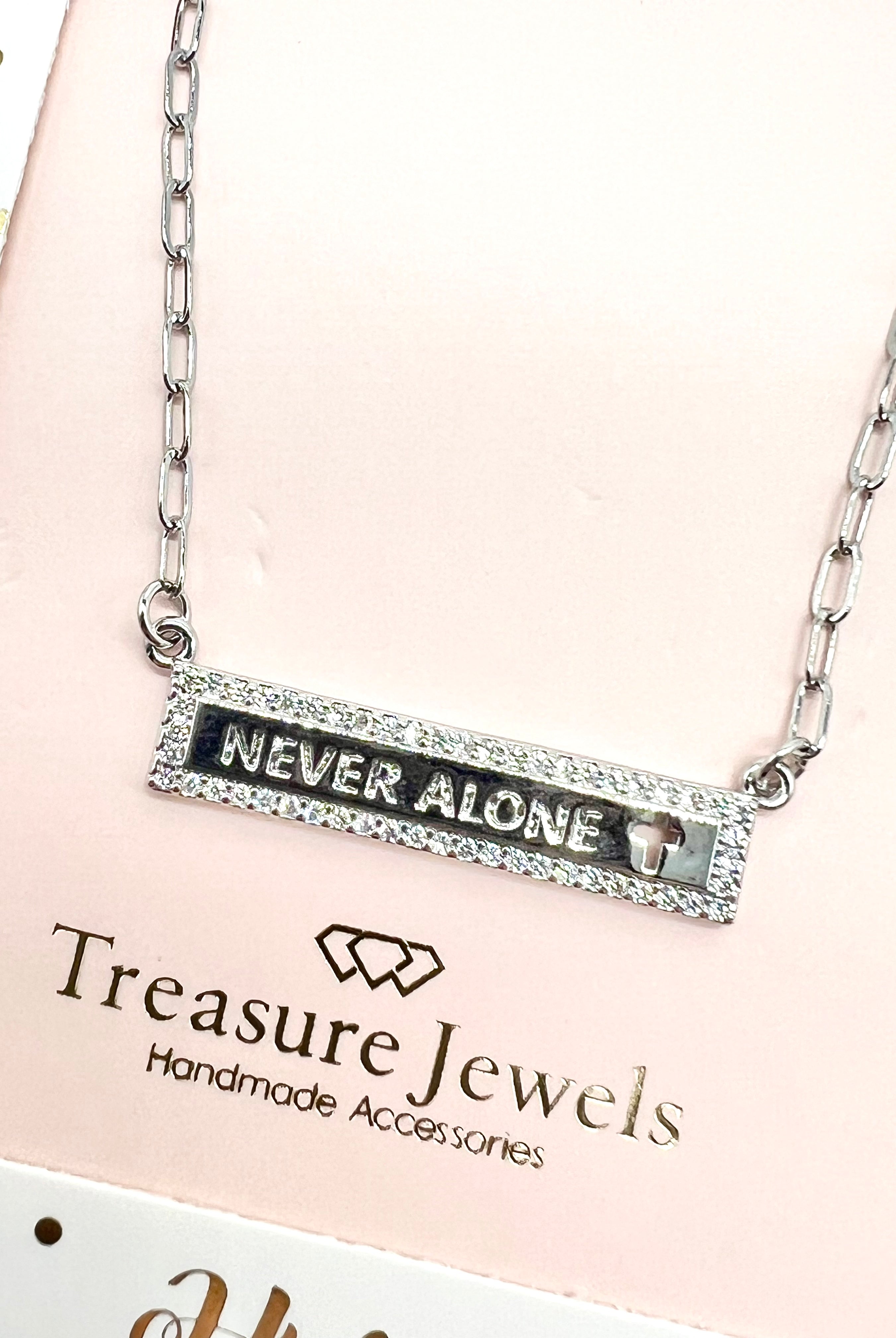 Never Alone Necklace-310 Jewelry-Treasure Jewels-Heathered Boho Boutique, Women's Fashion and Accessories in Palmetto, FL